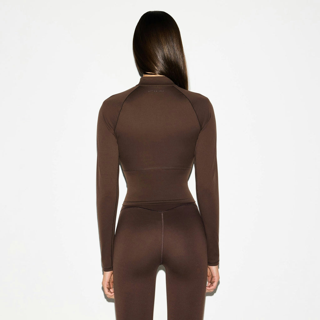 MOCK NECK FULL ZIP JACKET