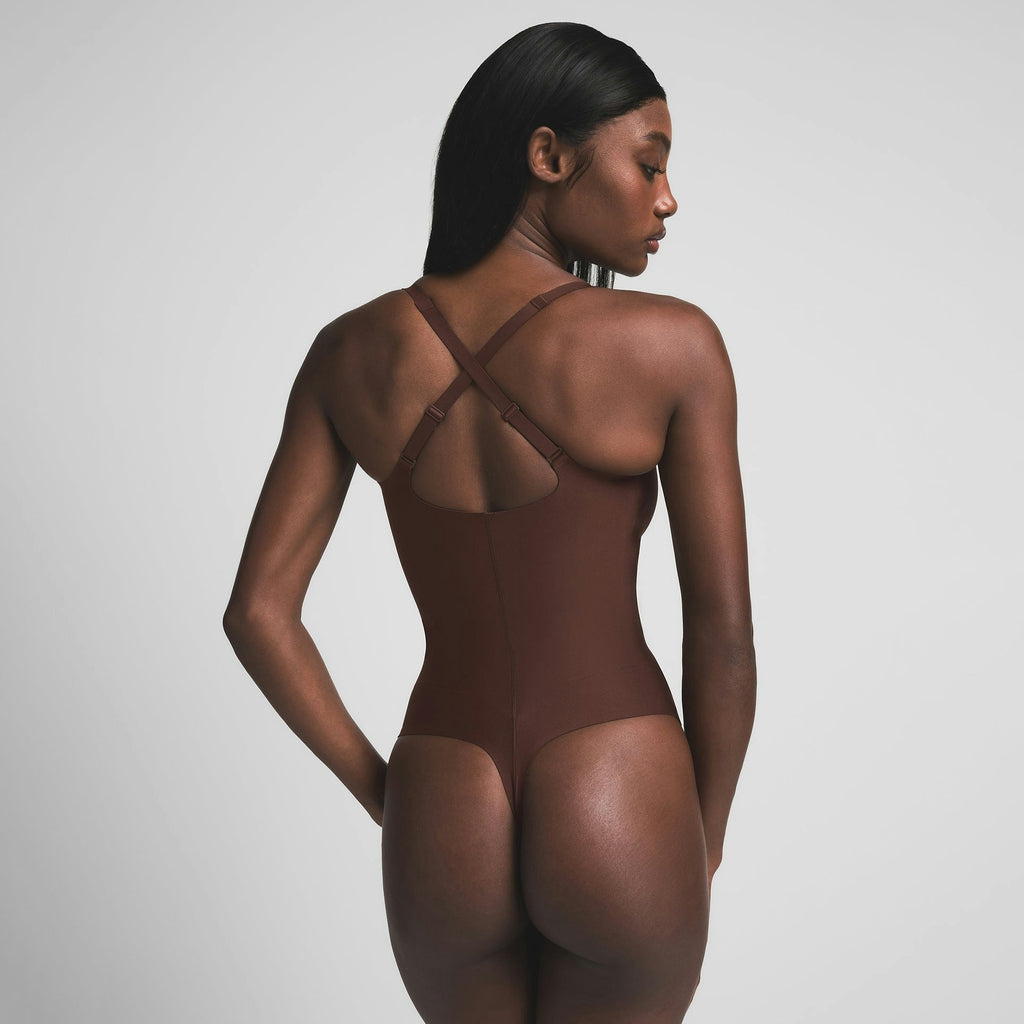 CORE SCULPT PLUNGE THONG BODYSUIT