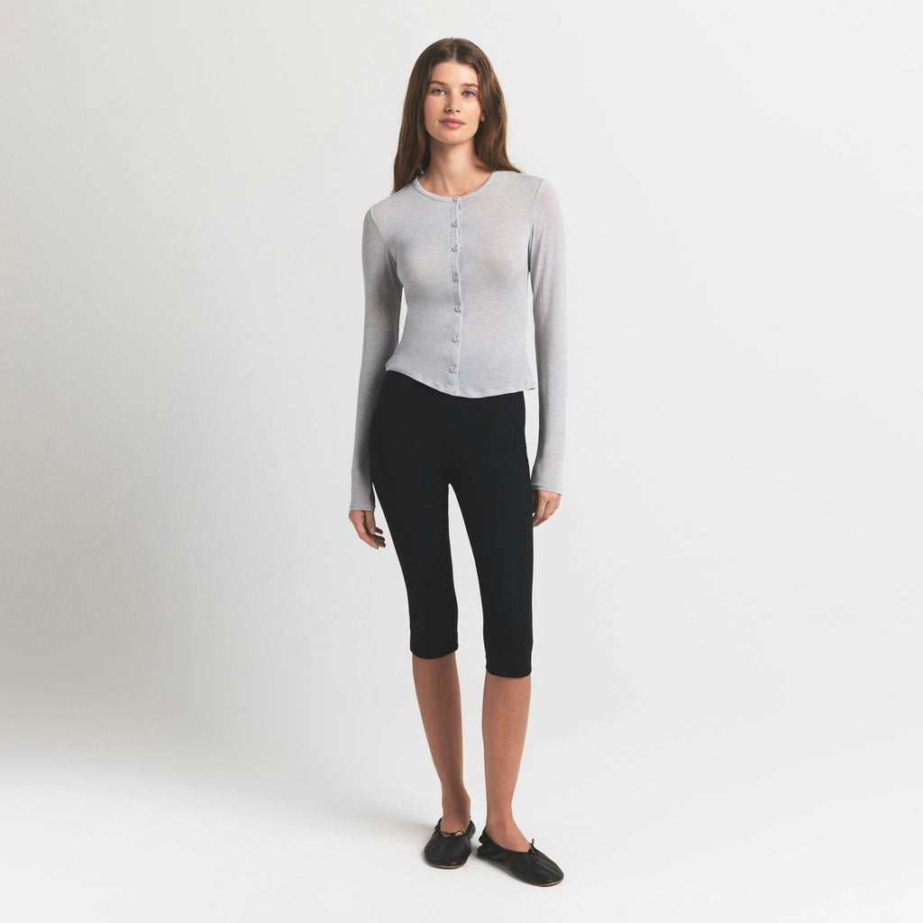 CARDIGAN WITH COVERED BUTTONS
