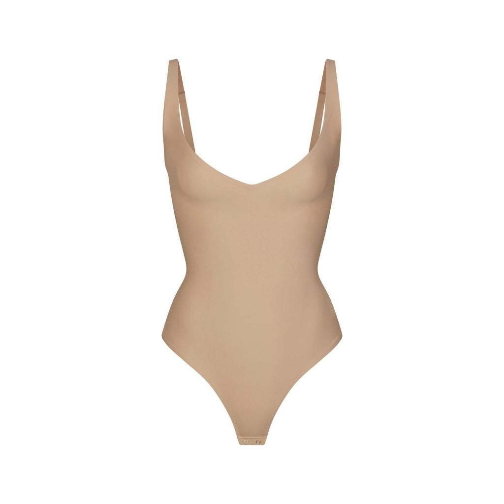 CORE SCULPT PLUNGE THONG BODYSUIT