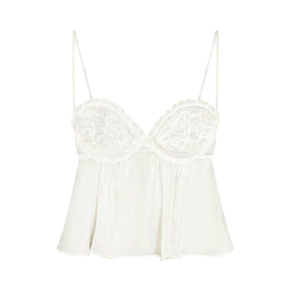 BABYDOLL TOP AND STRING THONG SET
