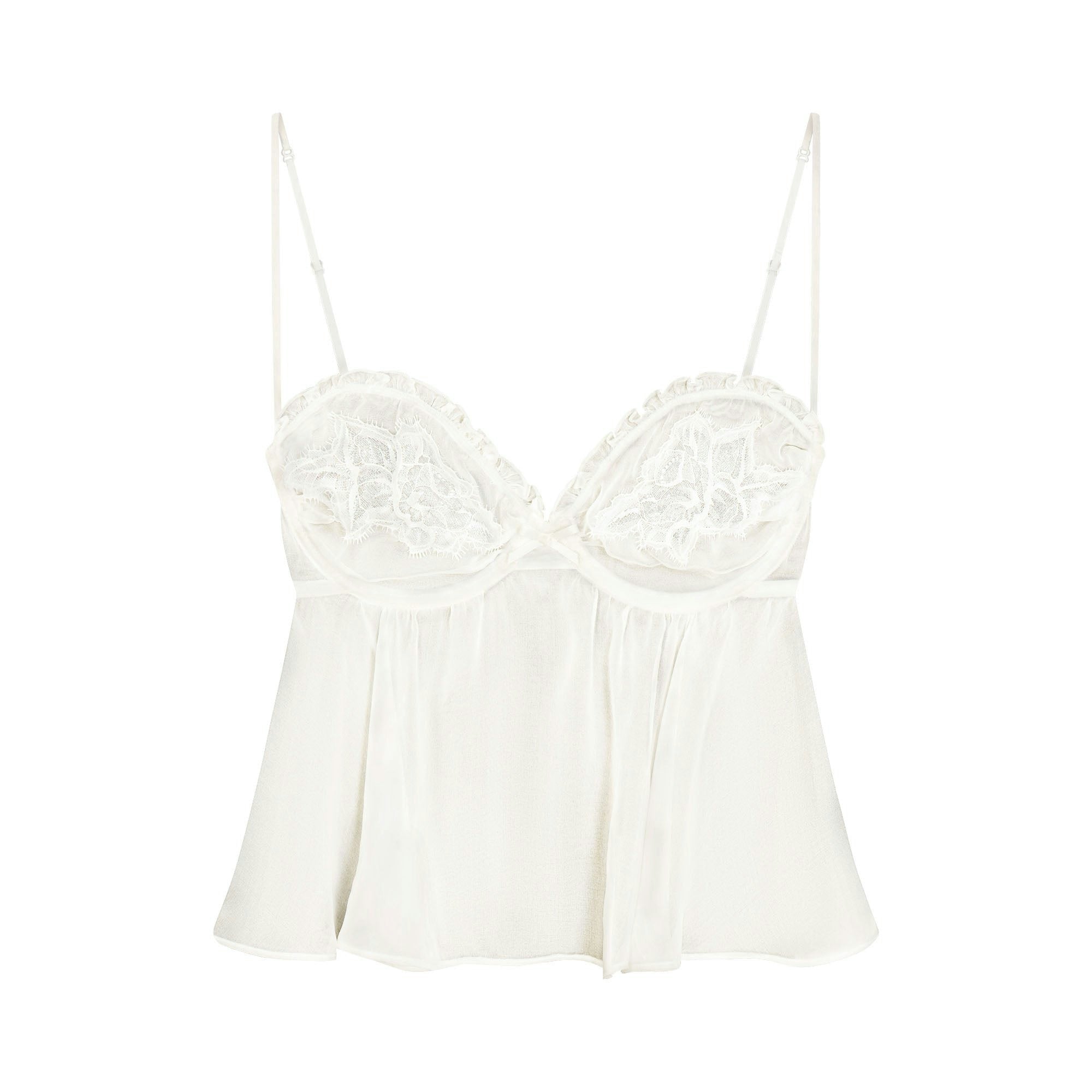 BABYDOLL TOP AND STRING THONG SET