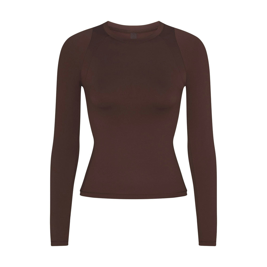 LONG SLEEVE CREW NECK TOP