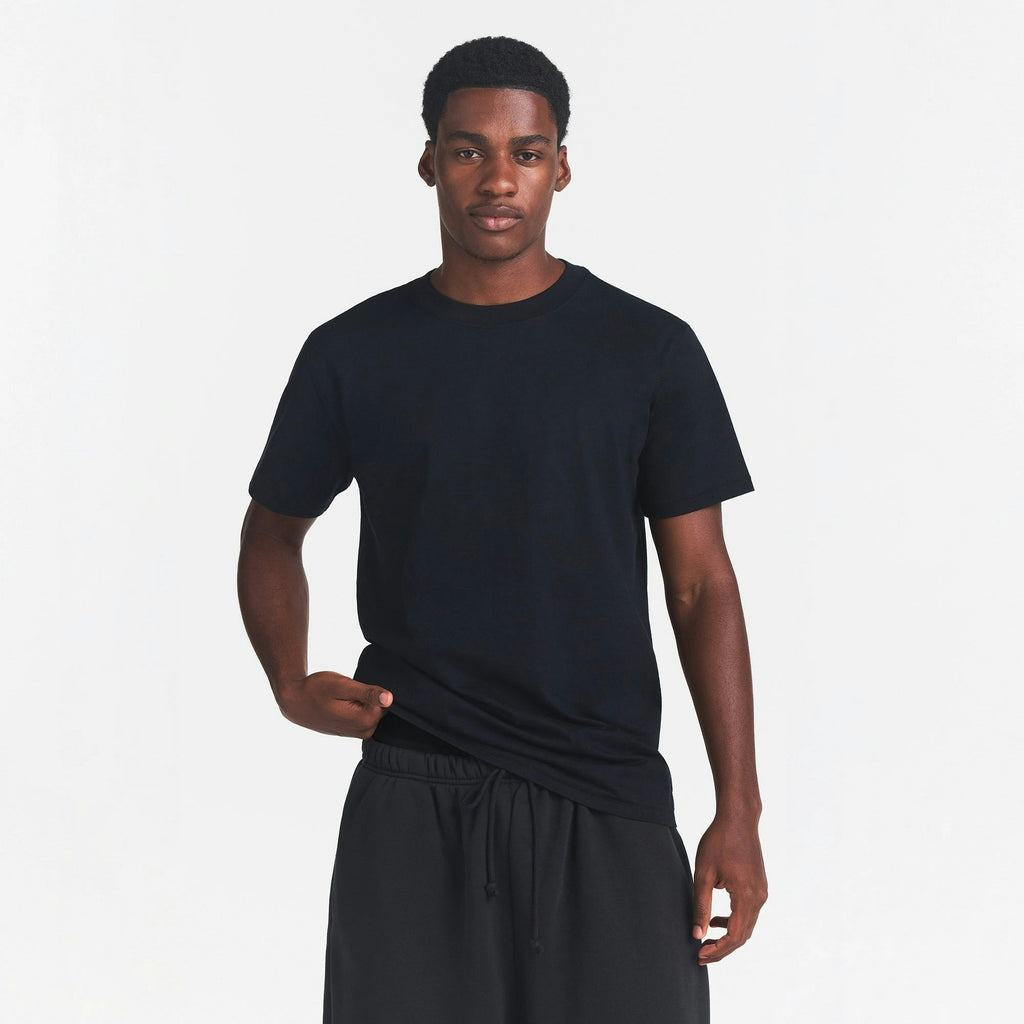MENS RELAXED CROPPED CREWNECK