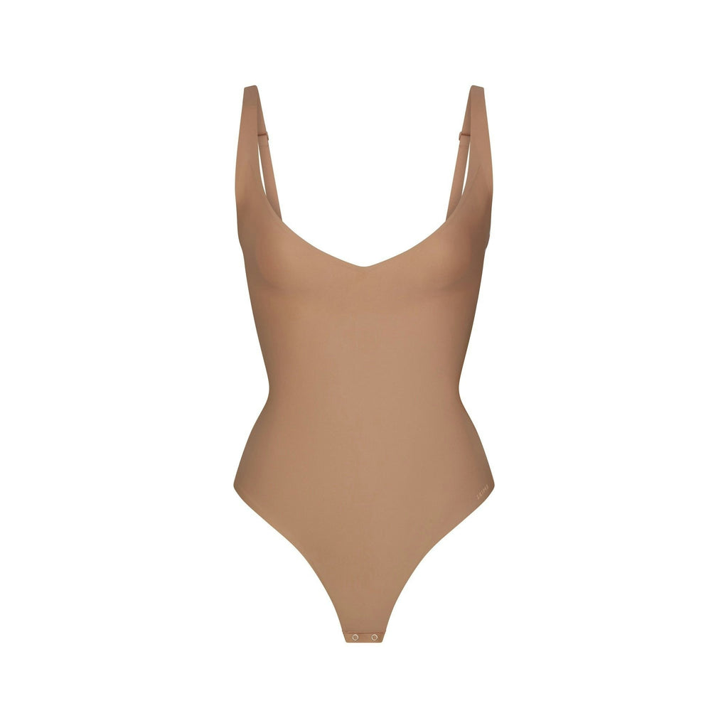 CORE SCULPT PLUNGE THONG BODYSUIT