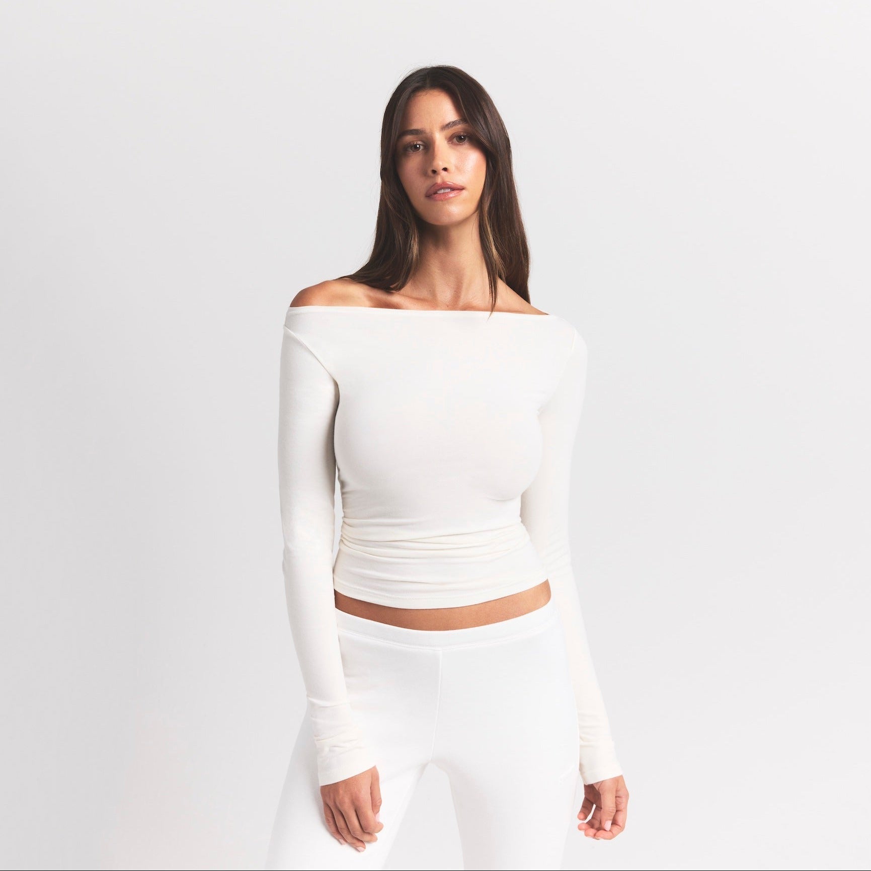 LONG SLEEVE BOATNECK TOP
