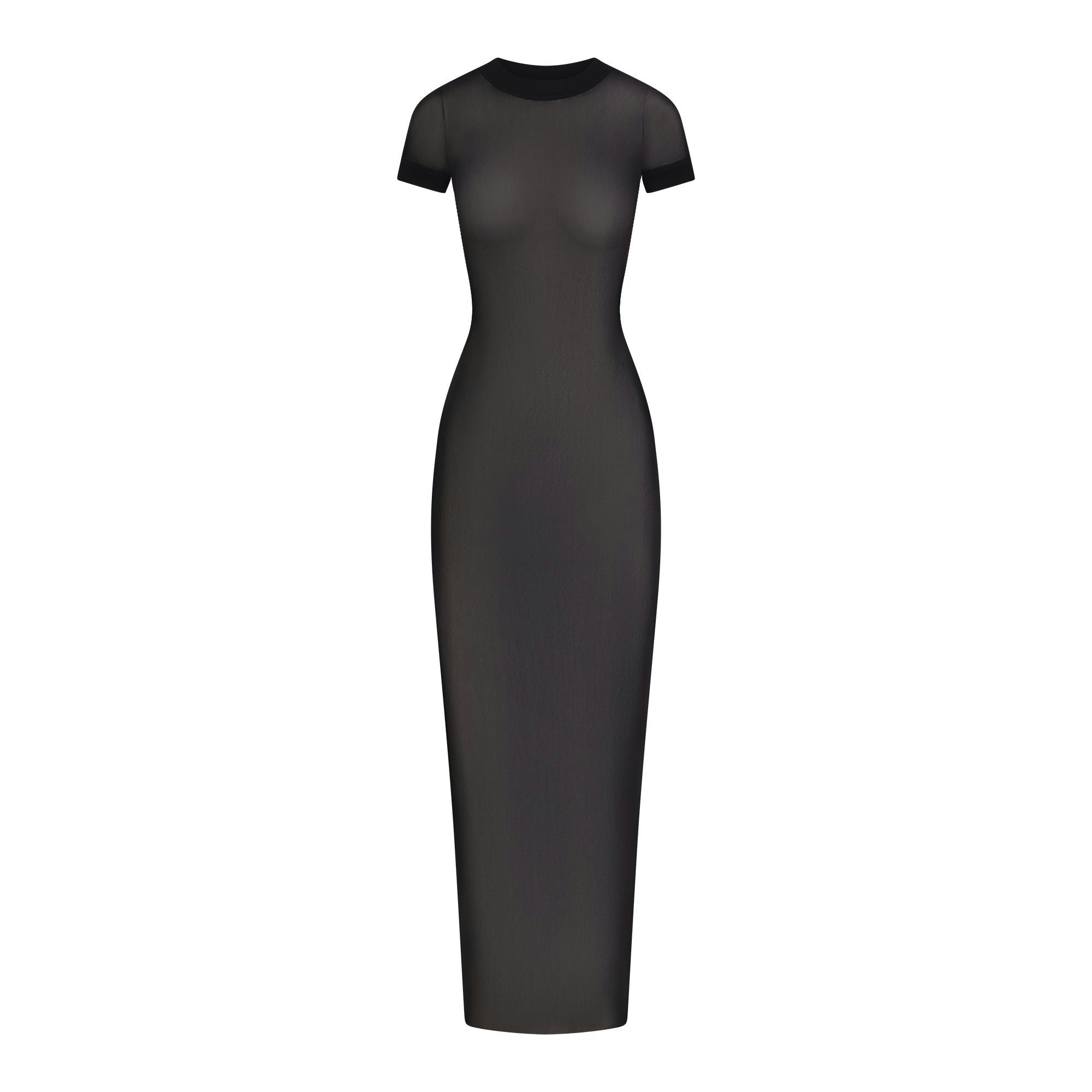 MESH COVER-UPS LONG DRESS