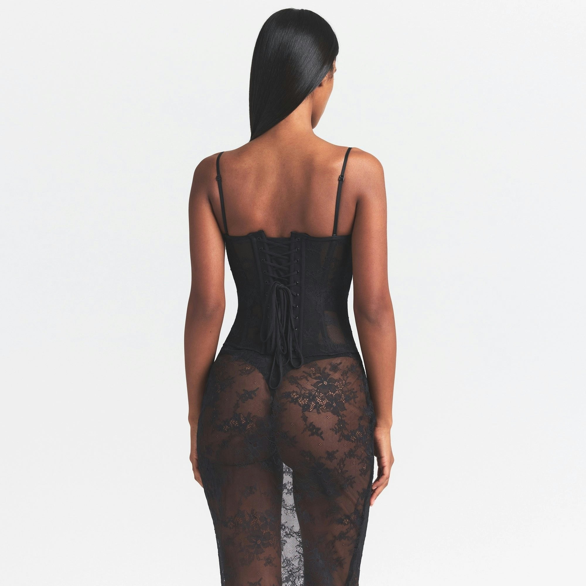 STRAPLESS CORSET LONG DRESS