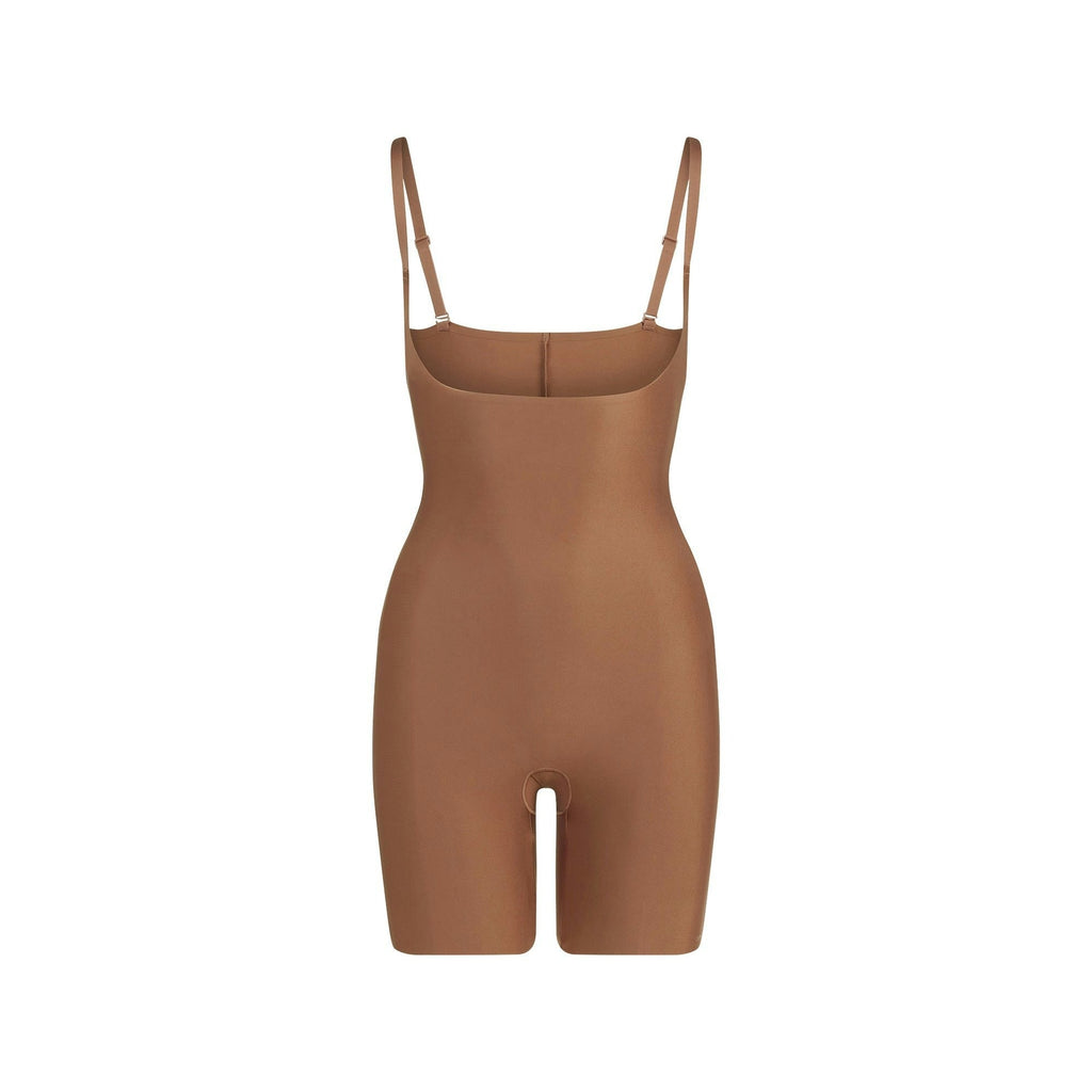 CORE SCULPT OPEN BUST MID THIGH BODYSUIT