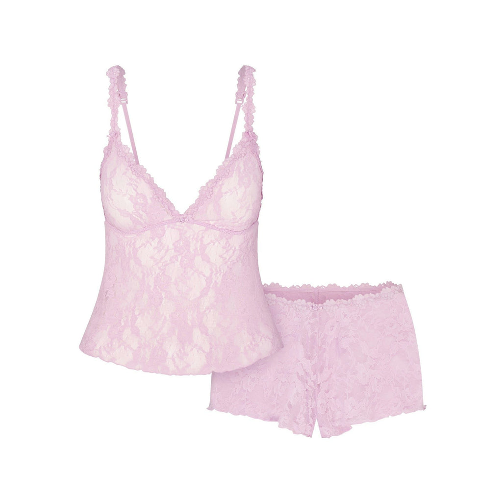 TRIANGLE CAMI AND SHORT SET