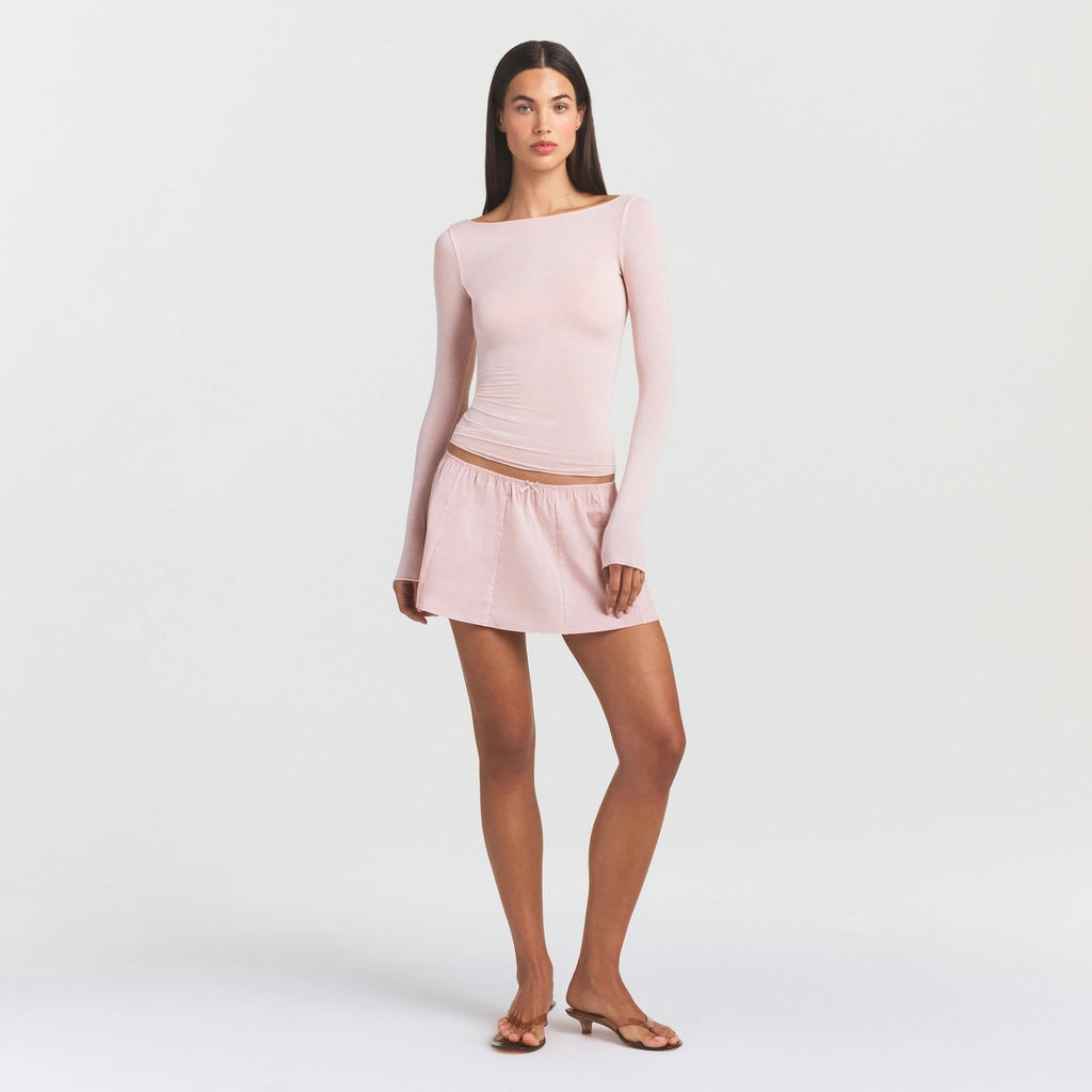 LONG SLEEVE BOATNECK TOP