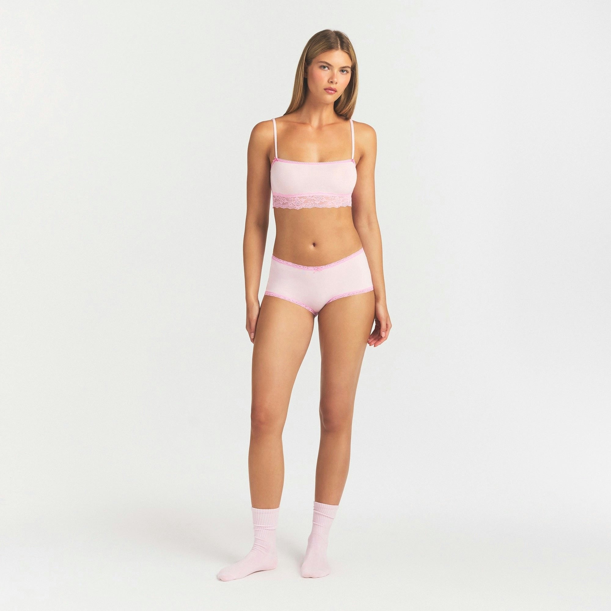 LACE BOY SHORT