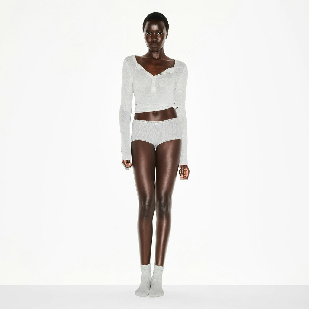 POINTELLE LACE BOY SHORT
