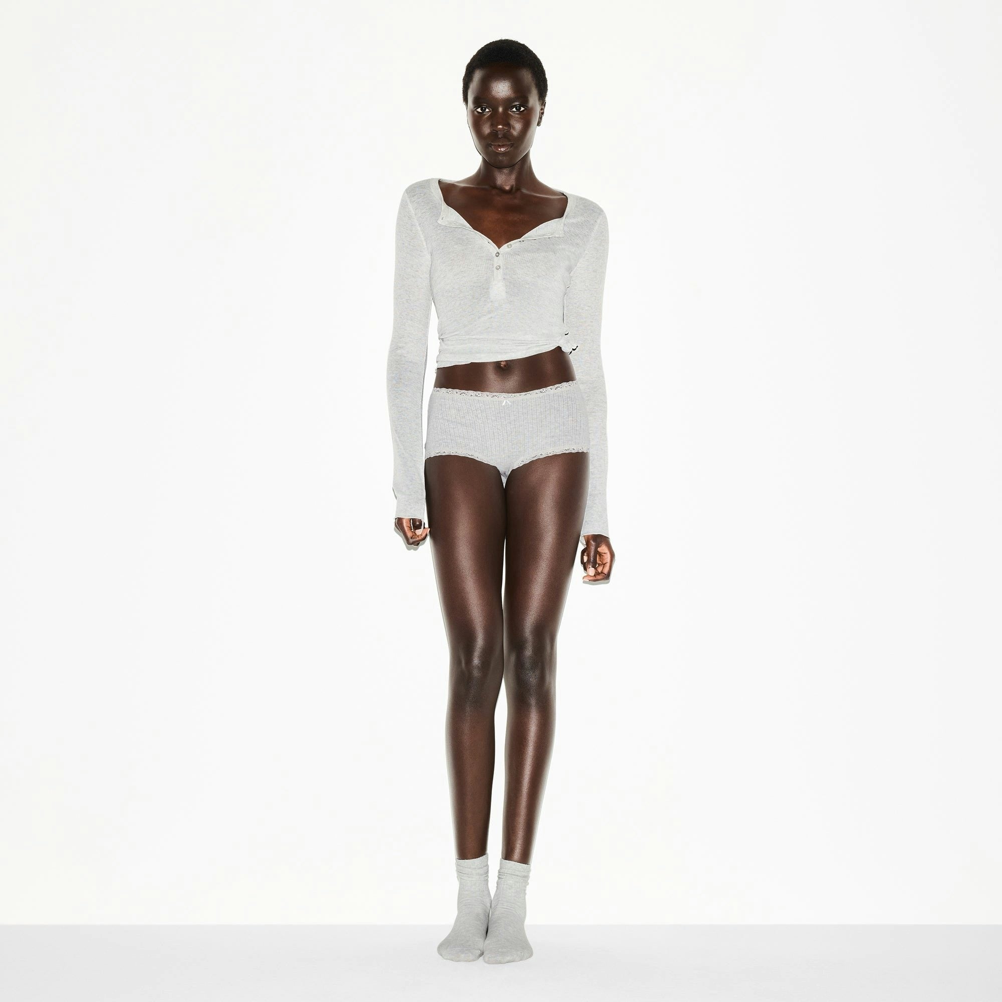 POINTELLE LACE BOY SHORT