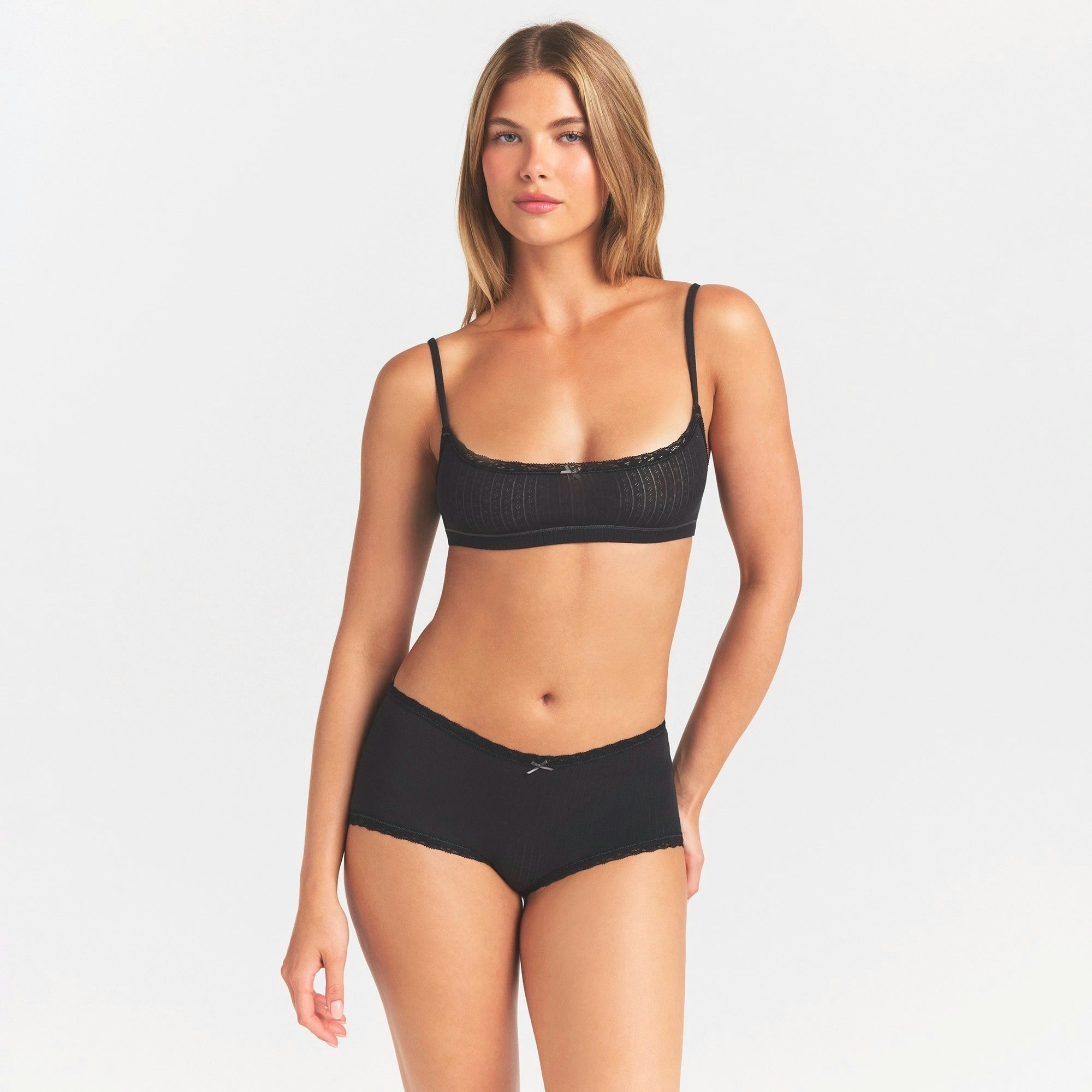 POINTELLE LACE BOY SHORT