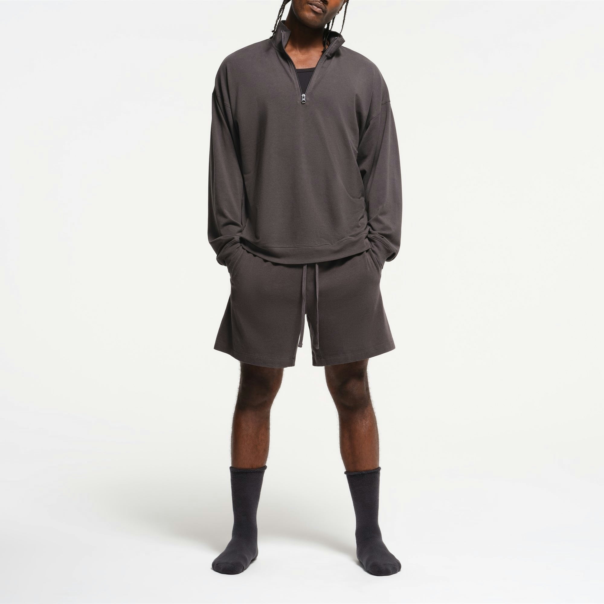MENS RELAXED QUARTER ZIP PULLOVER