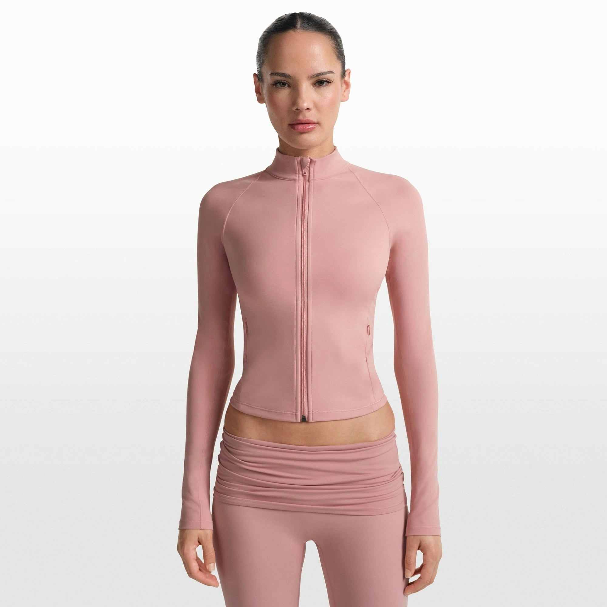 MOCK NECK FULL ZIP JACKET