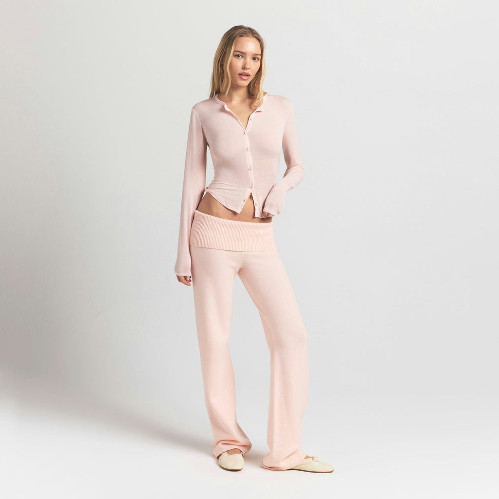CARDIGAN WITH COVERED BUTTONS