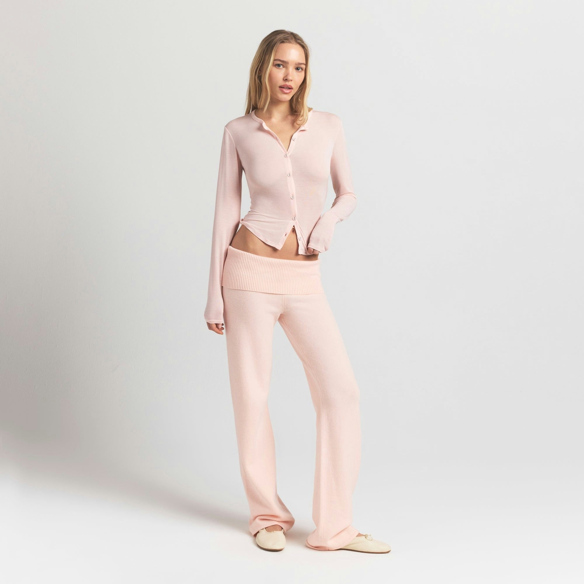CARDIGAN WITH COVERED BUTTONS