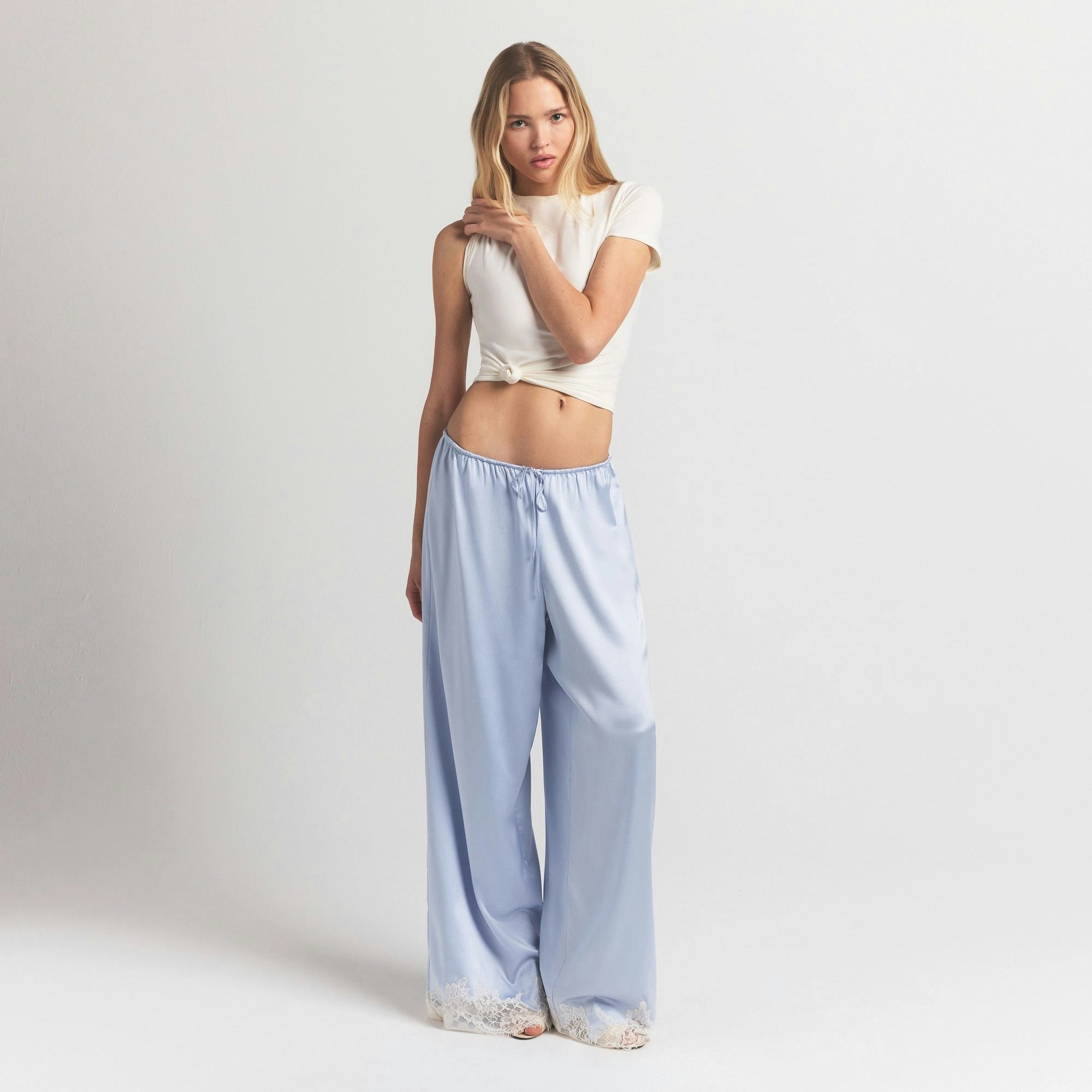LACE STRAIGHT LEG PANT