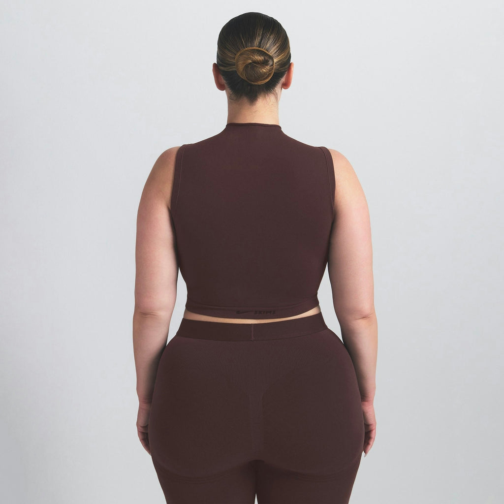 MOCK NECK BRA TOP
