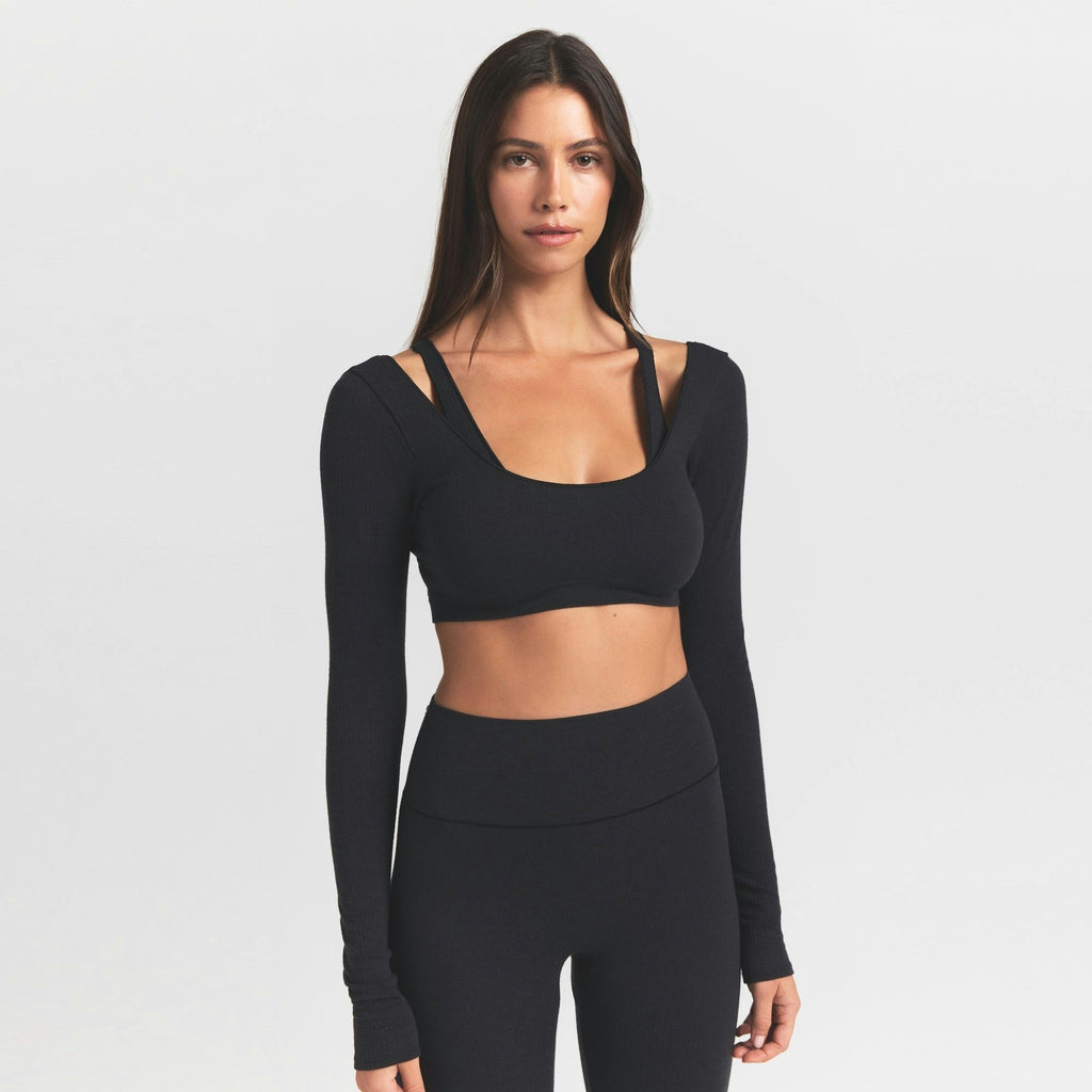 LONG SLEEVE SUPER CROPPED TOP
