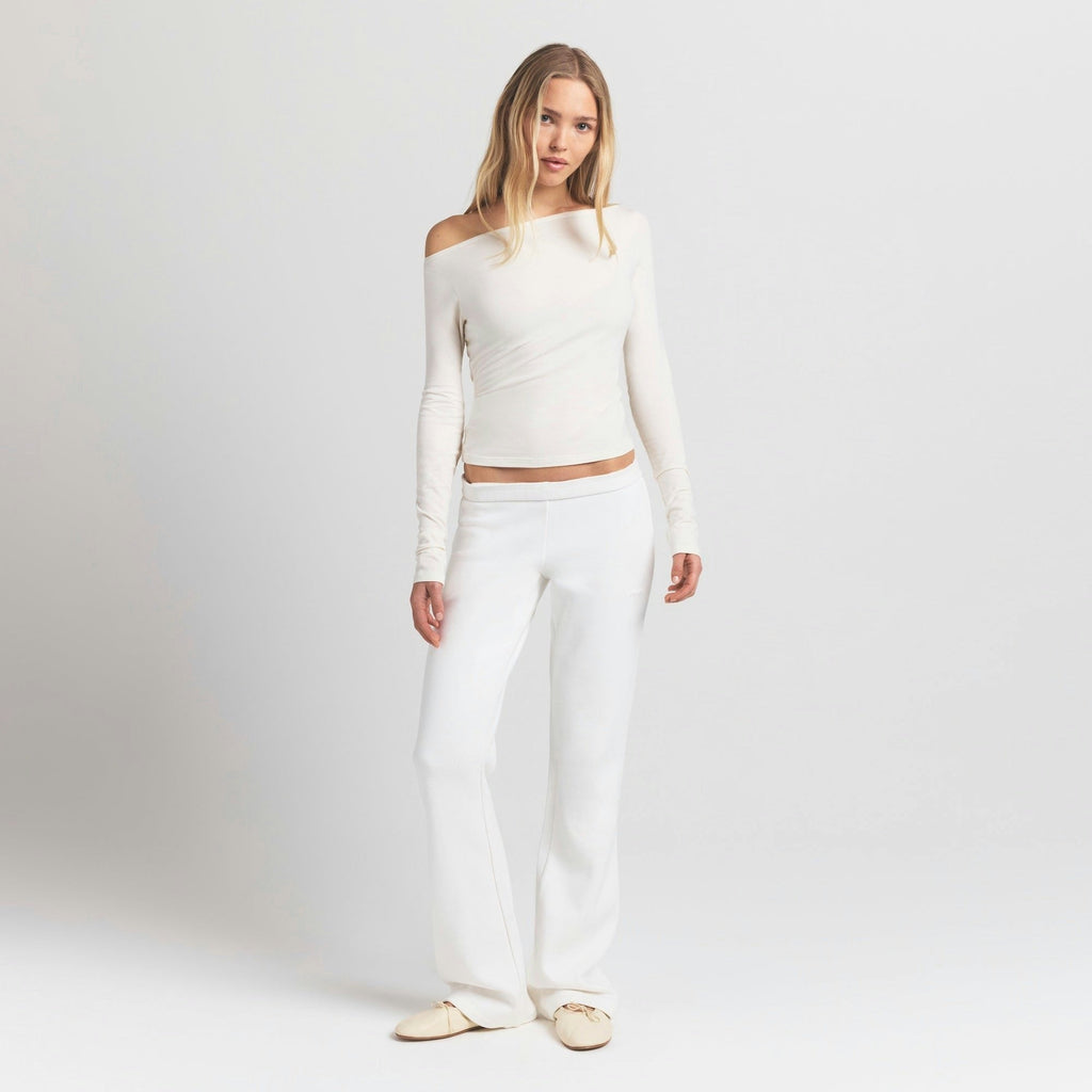 LONG SLEEVE BOATNECK TOP