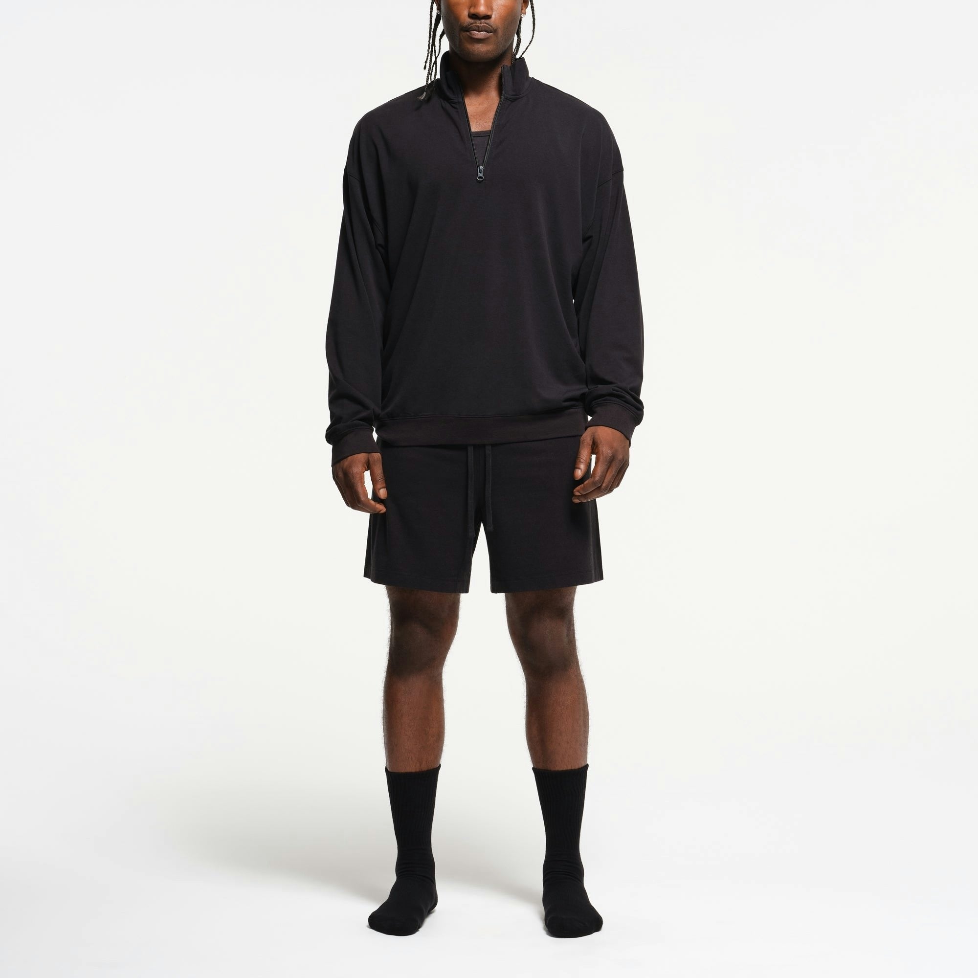 MENS RELAXED QUARTER ZIP PULLOVER