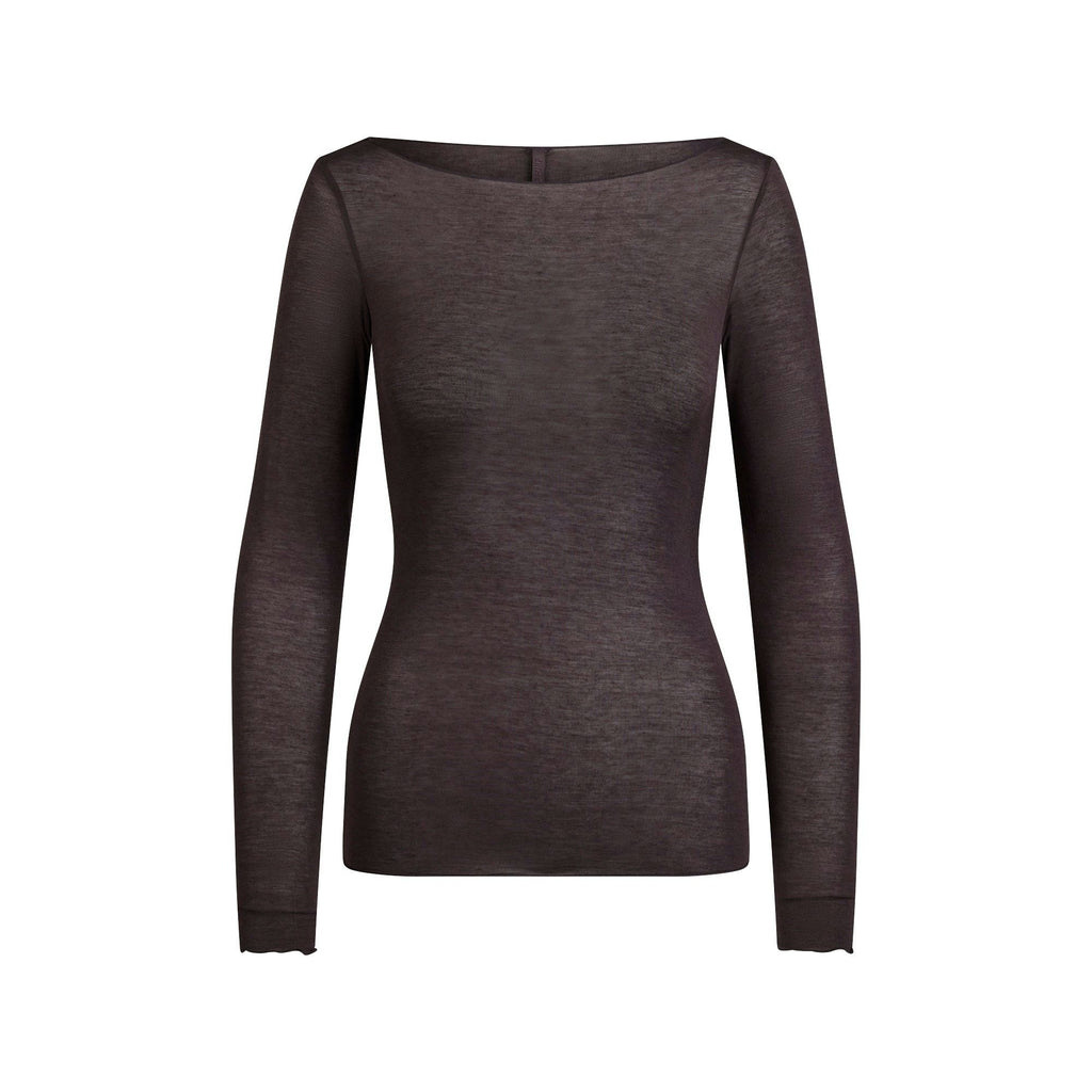 LONG SLEEVE BOATNECK TOP