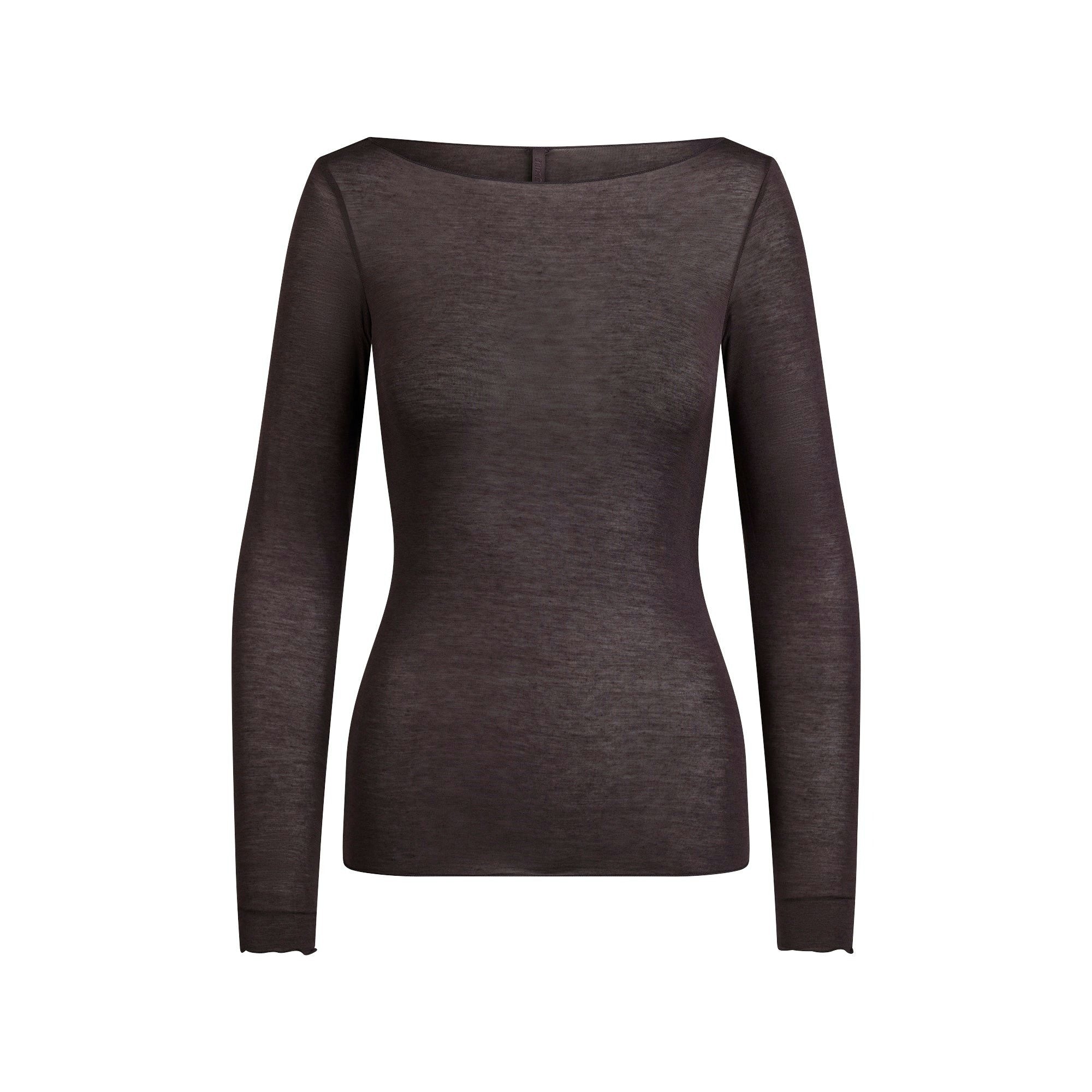 LONG SLEEVE BOATNECK TOP