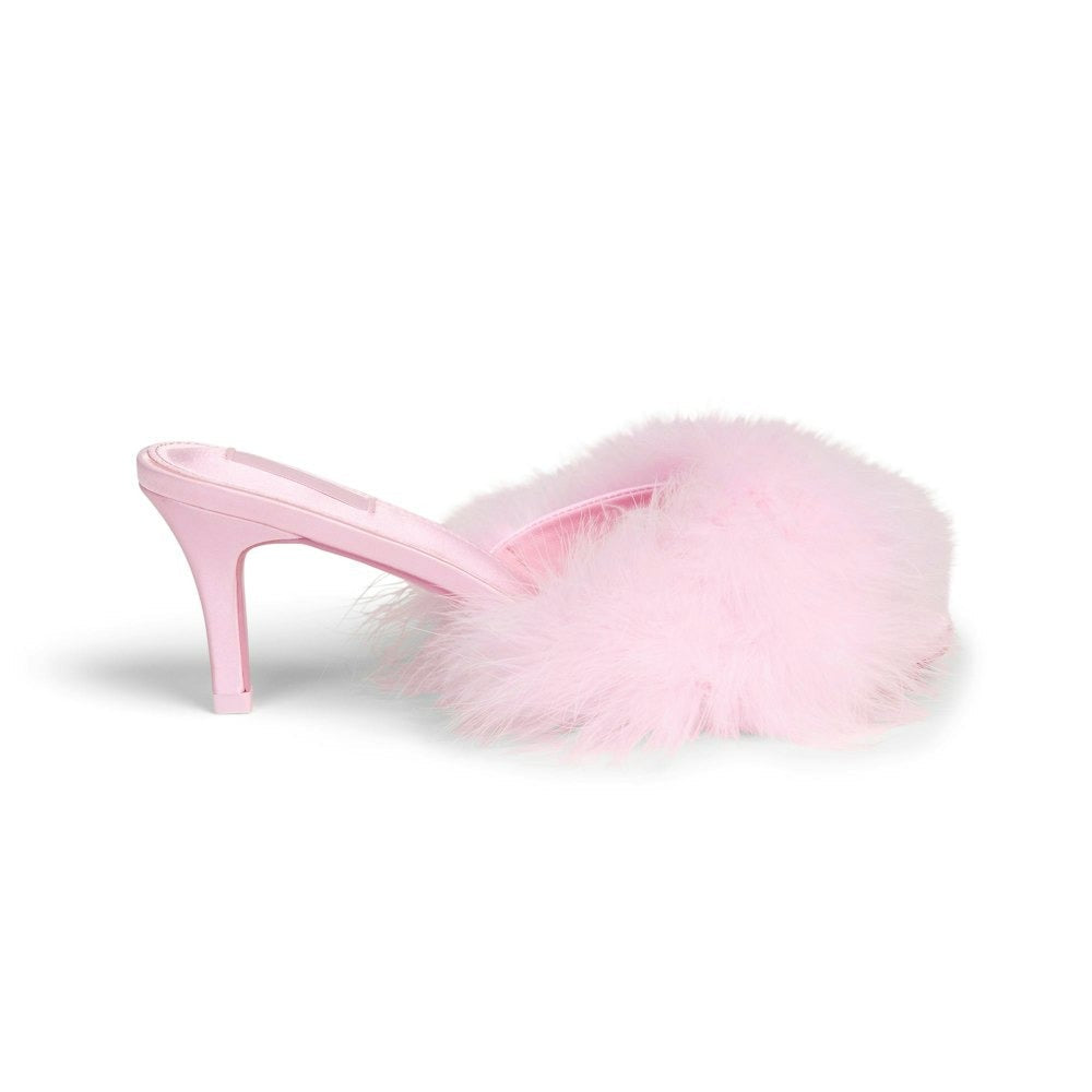 FEATHER TRIM GLOVES