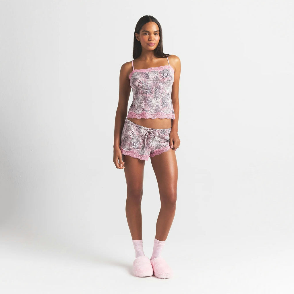 LACE CAMI AND SHORT SET