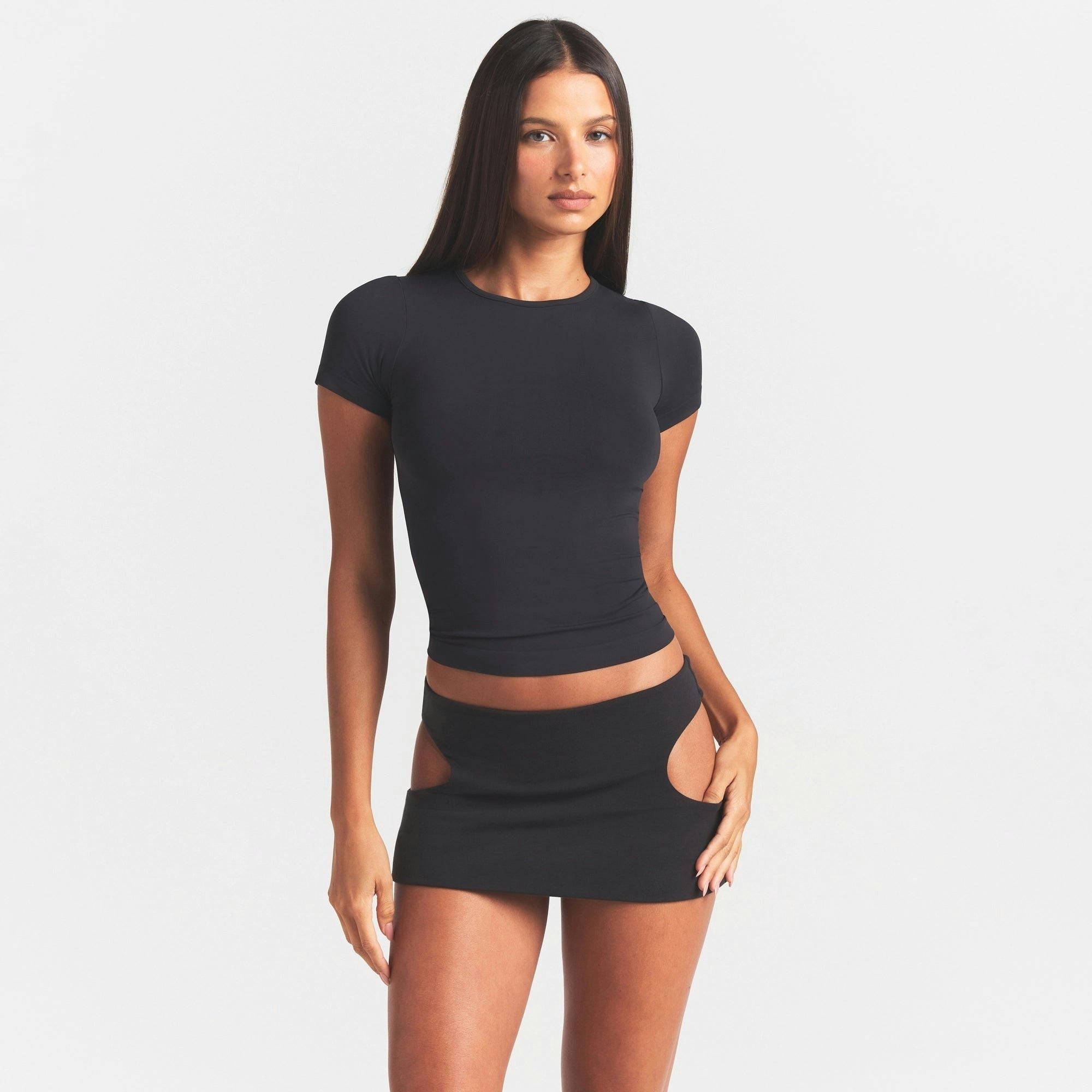 CUT OUT MINI SKIRT
