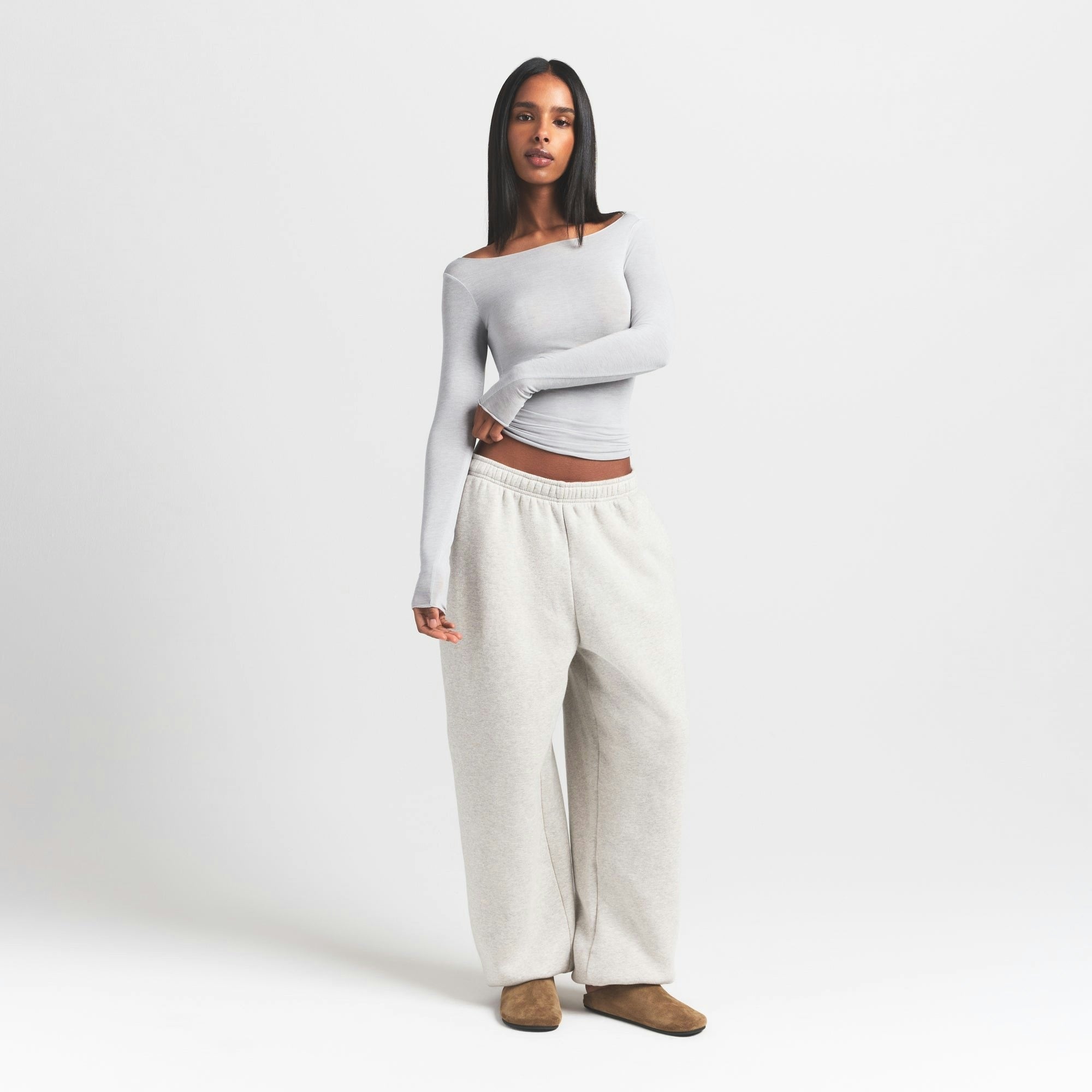 LONG SLEEVE BOATNECK TOP