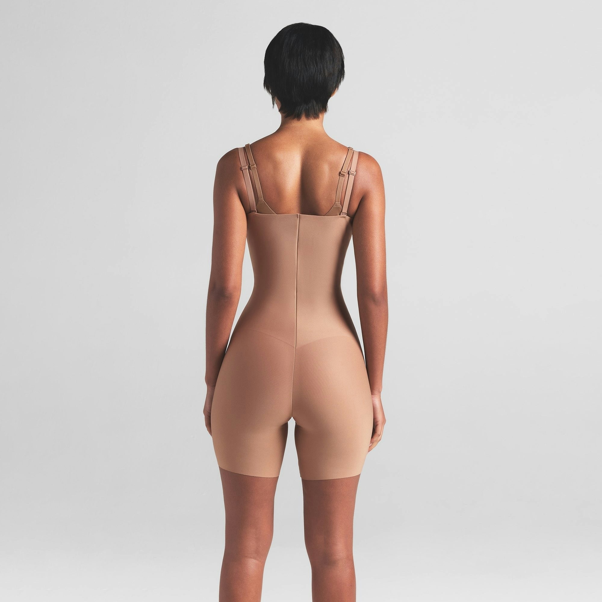 CORE SCULPT OPEN BUST MID THIGH BODYSUIT