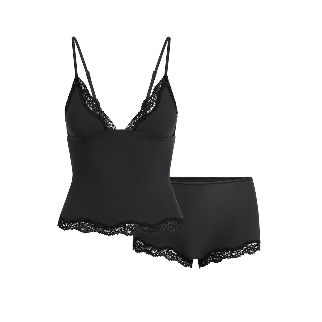 TRIANGLE CAMI AND BOY SHORT SET