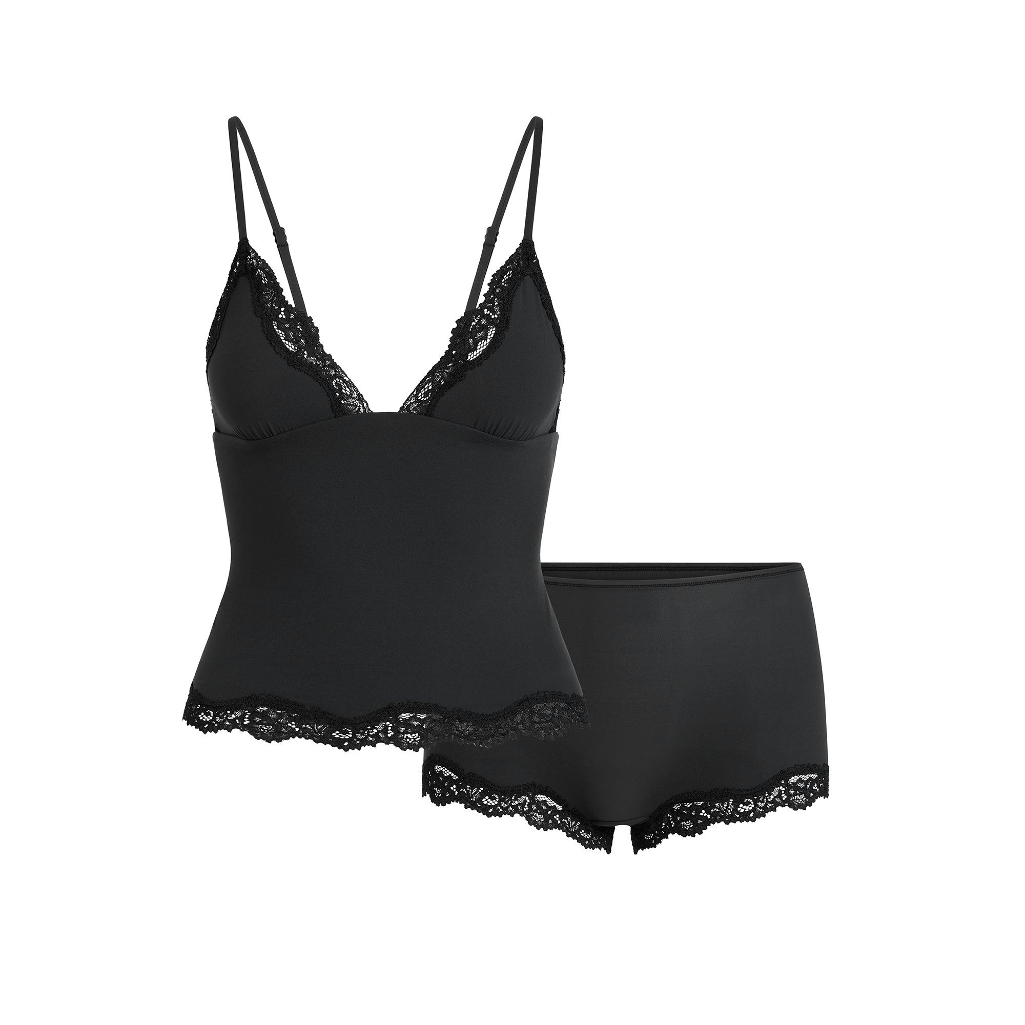 TRIANGLE CAMI AND BOY SHORT SET