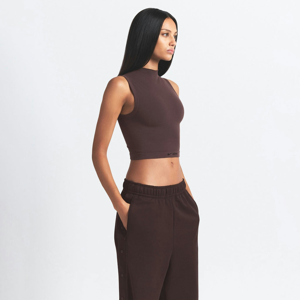 MOCK NECK BRA TOP