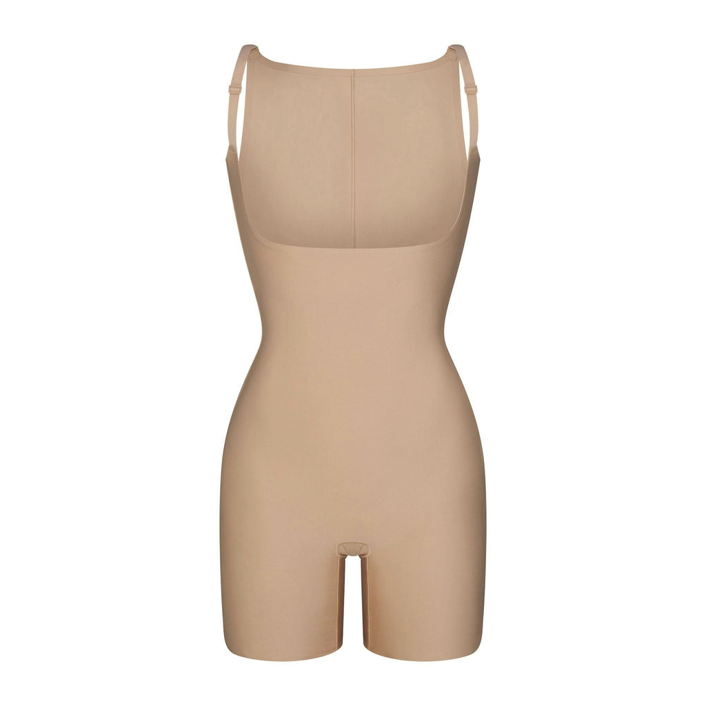CORE SCULPT BACK SMOOTHING OPEN BUST MID THIGH BODYSUIT