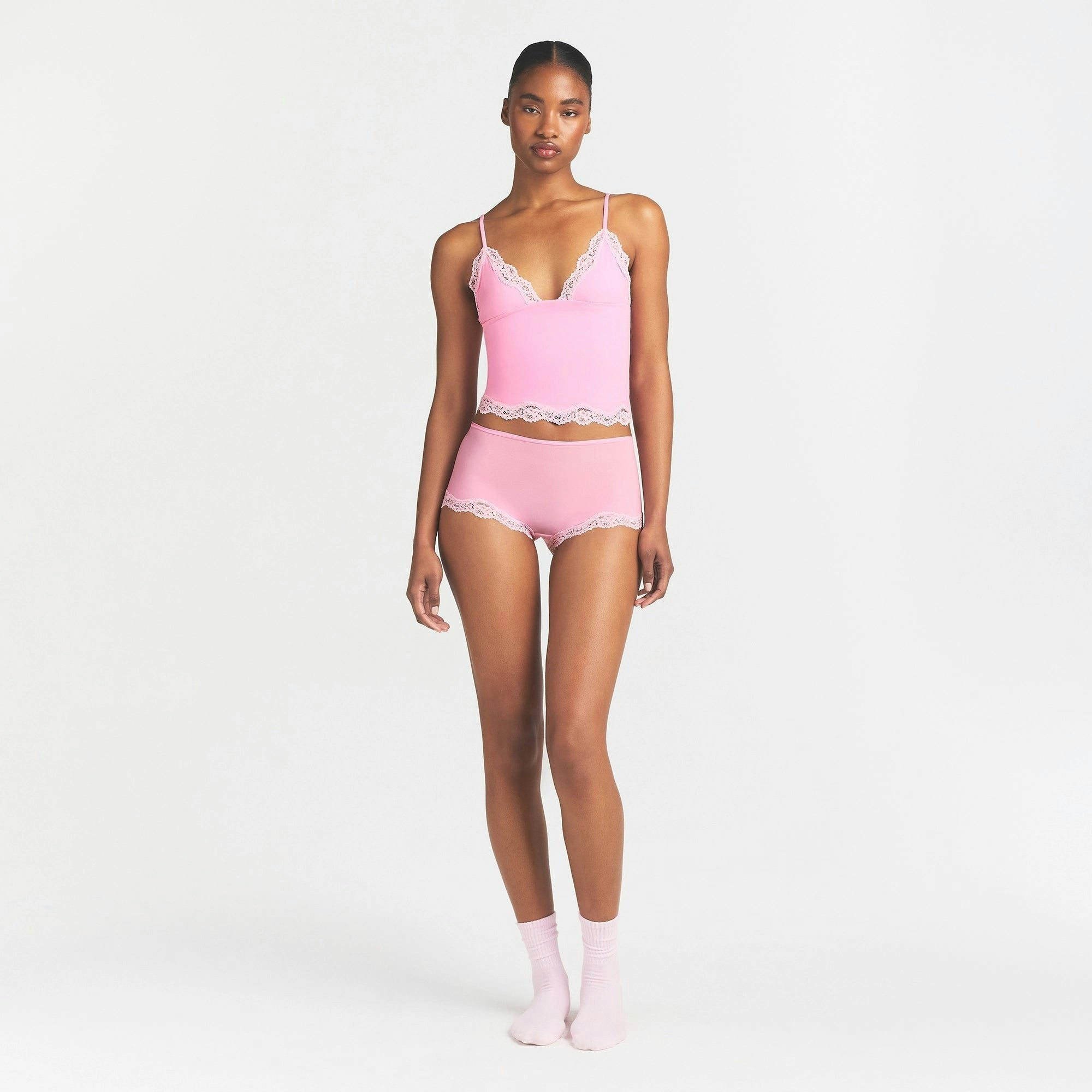 TRIANGLE CAMI AND BOY SHORT SET