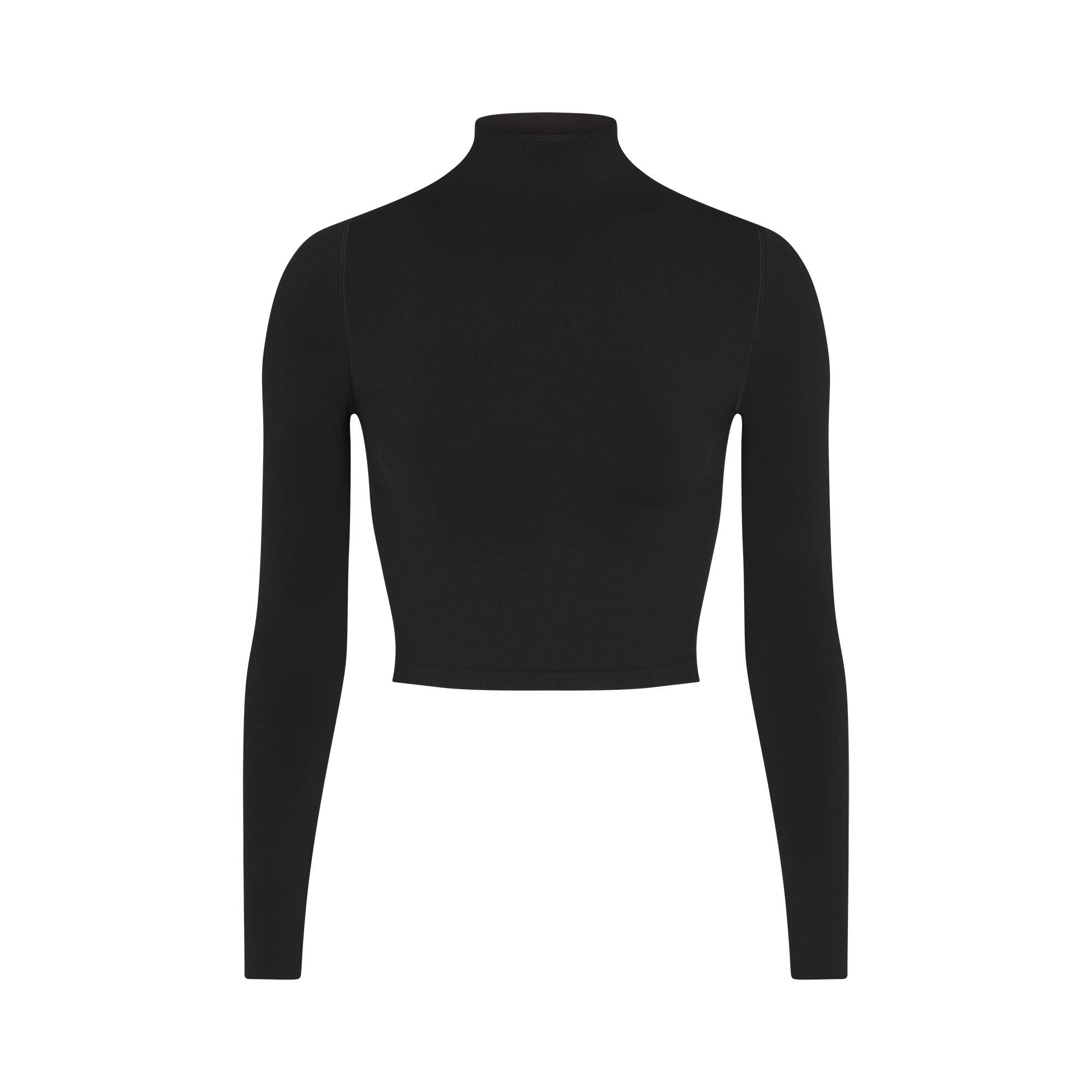 MOCK NECK CROP TOP