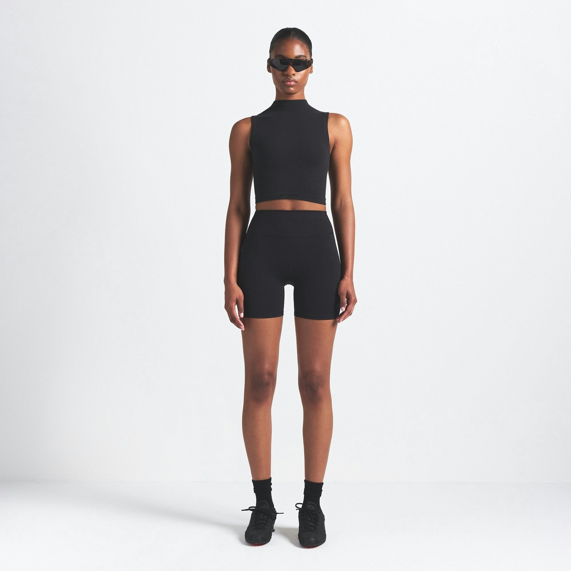 MOCK NECK BRA TOP