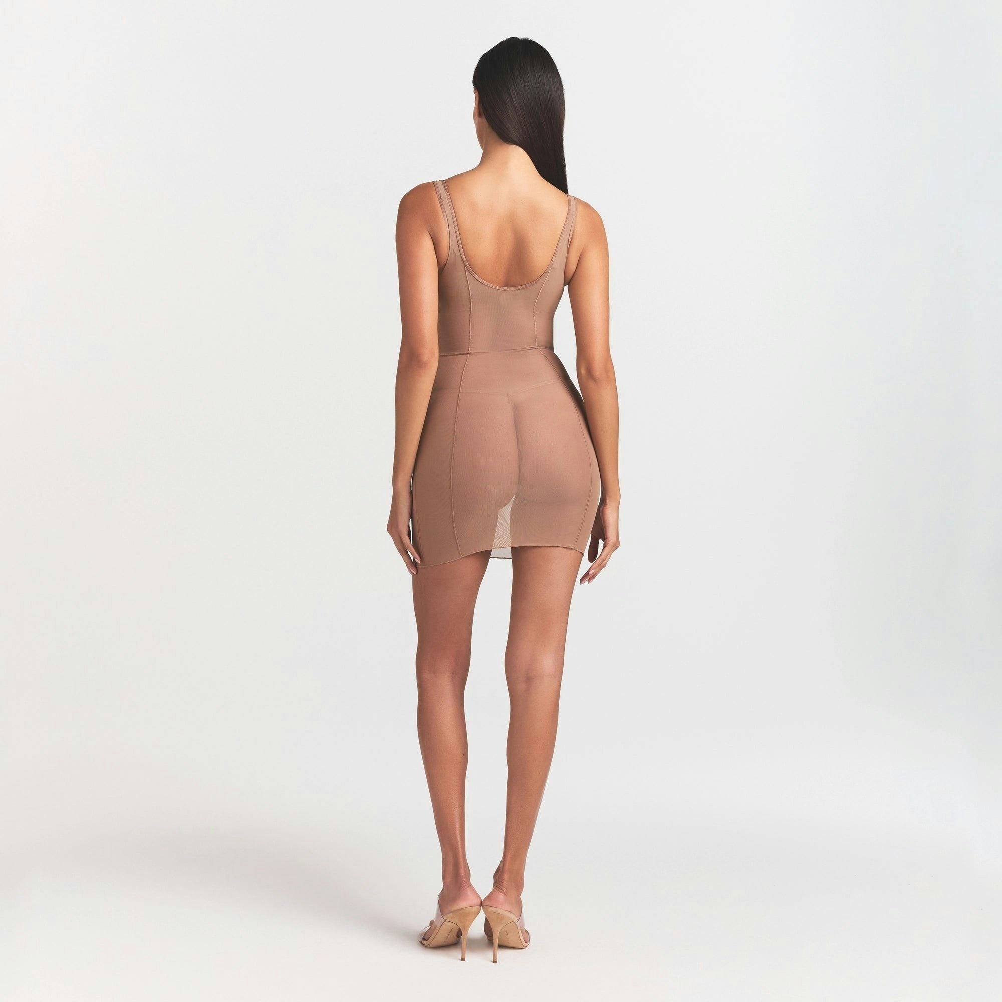 OPEN BUST SLIP DRESS