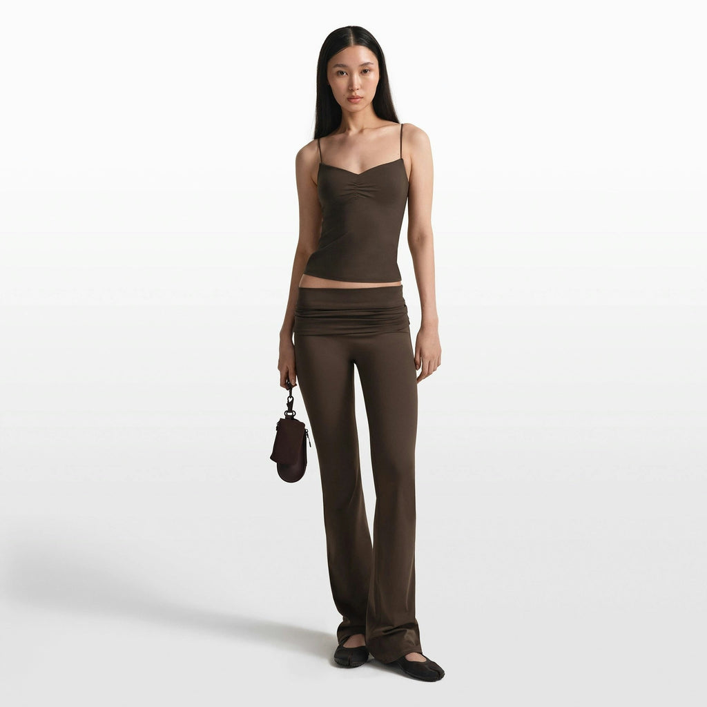 FOLDOVER SLIM FLARE LEGGING