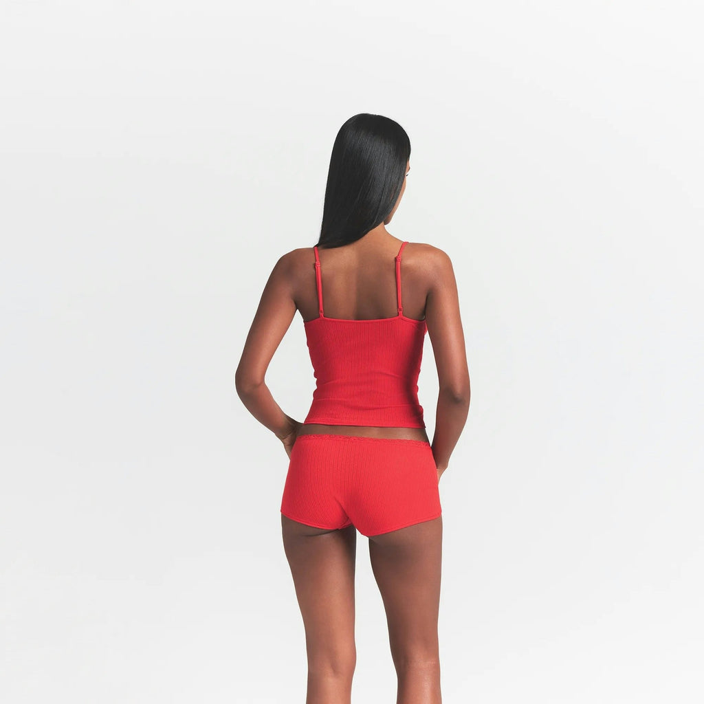 POINTELLE LACE CAMI AND BOY SHORT SET