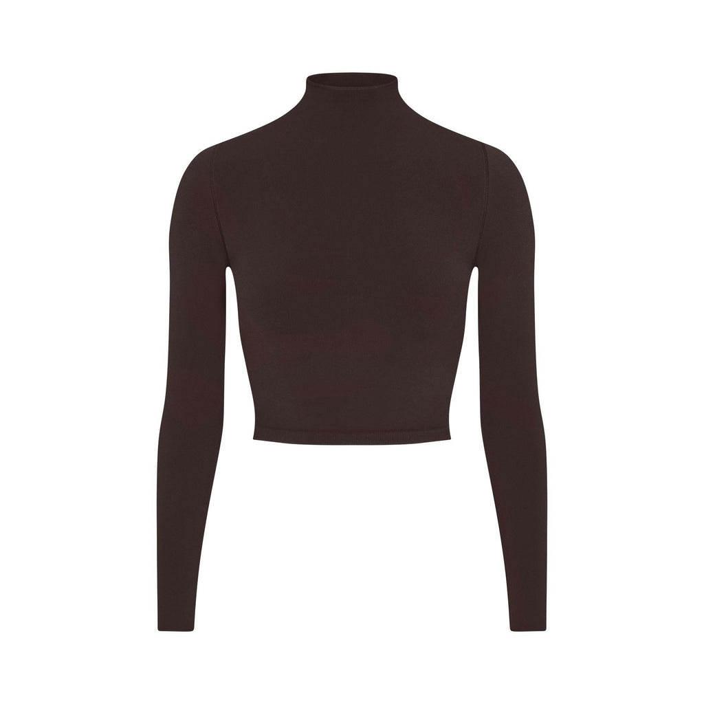 MOCK NECK CROP TOP