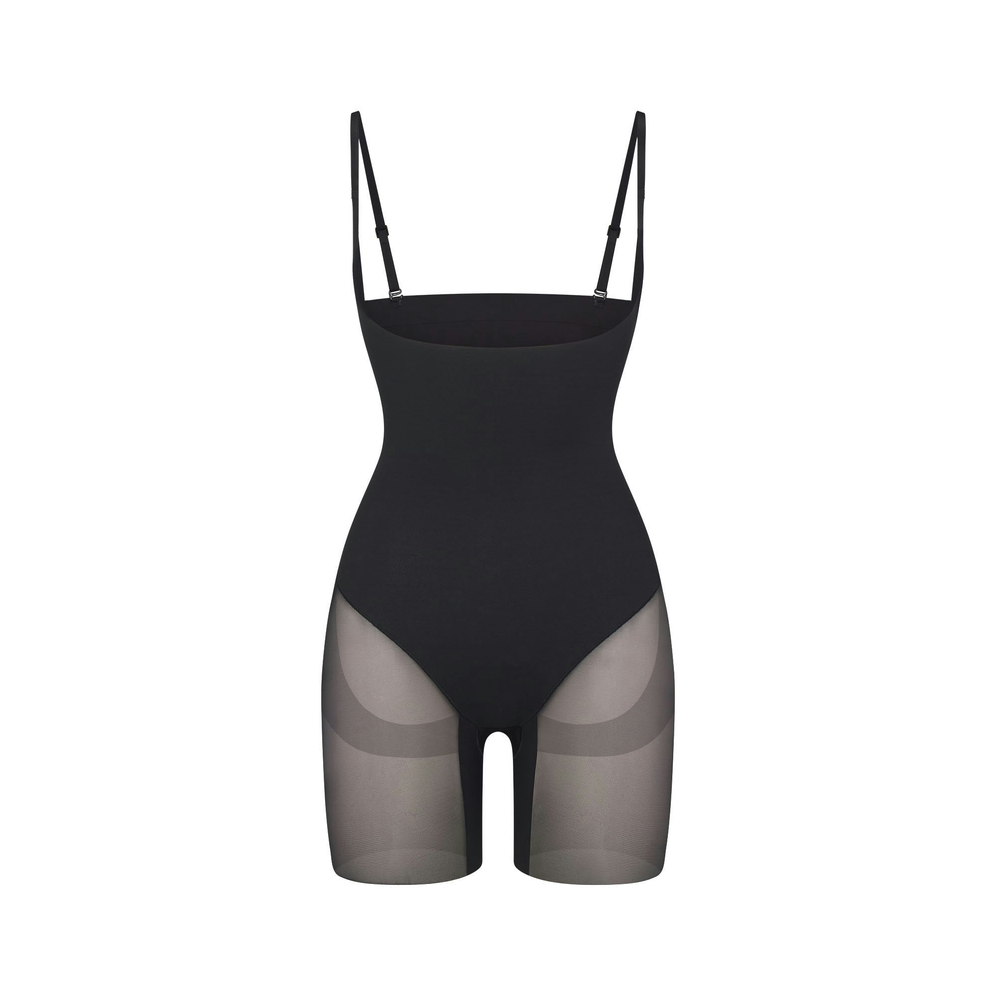CORE SCULPT OPEN BUST MID THIGH BODYSUIT