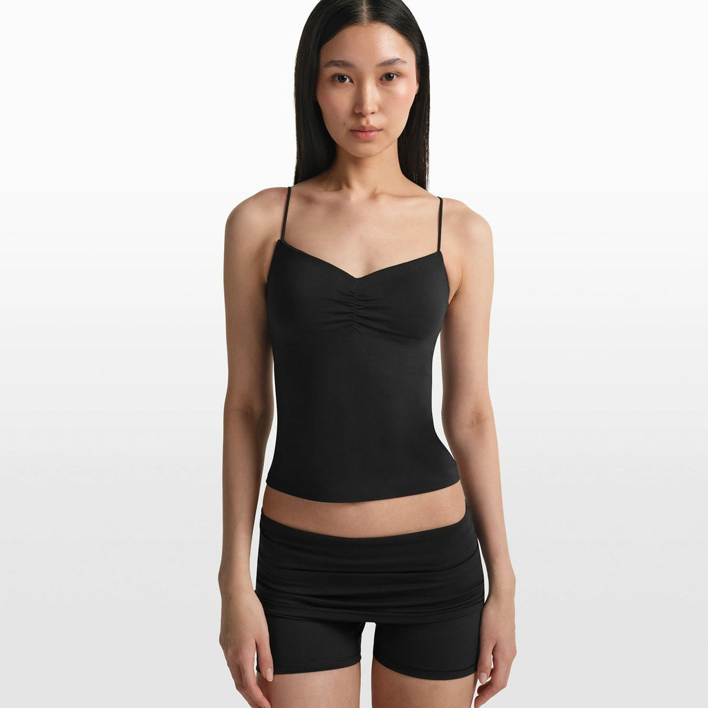 SHIRRED FRONT TANK