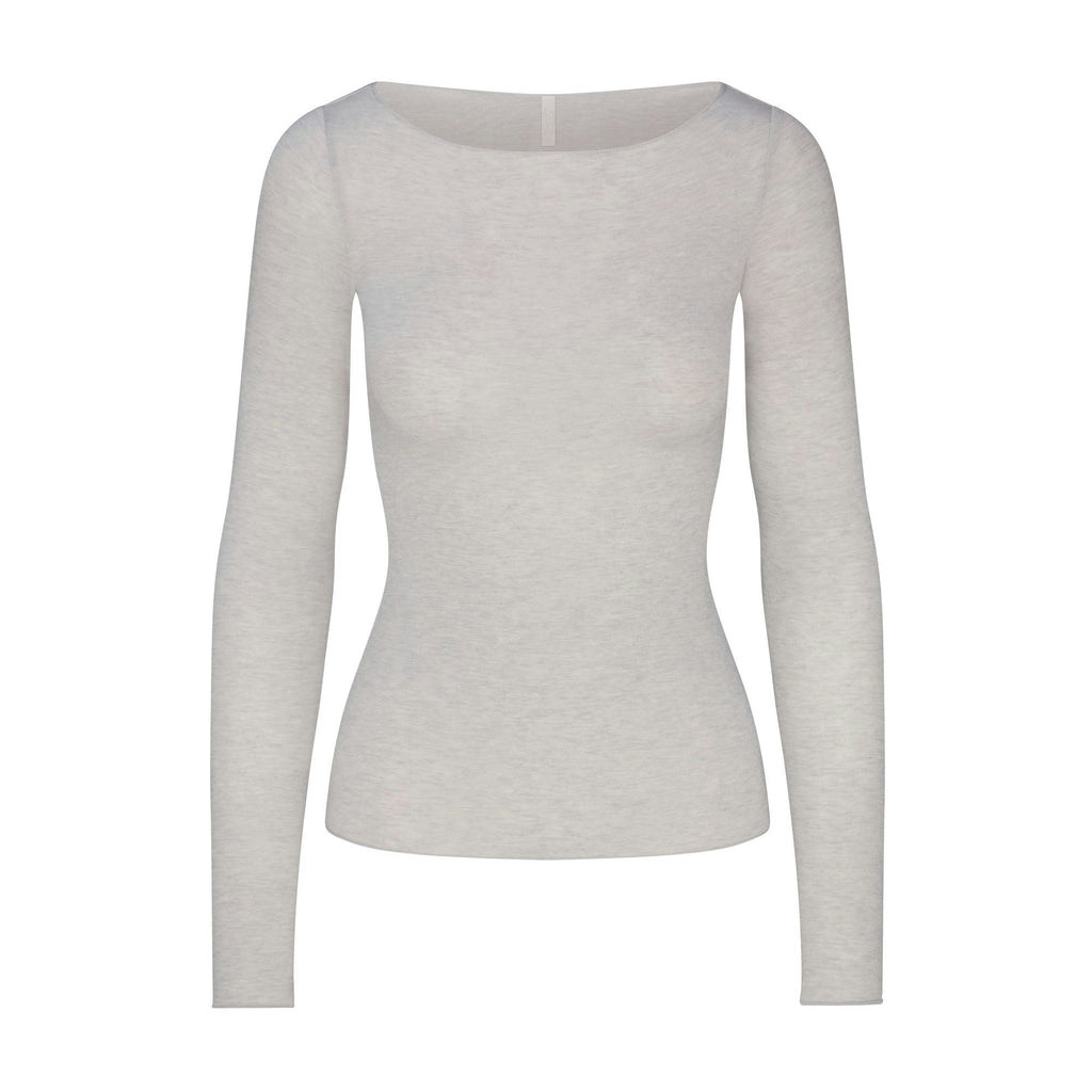 LONG SLEEVE BOATNECK TOP