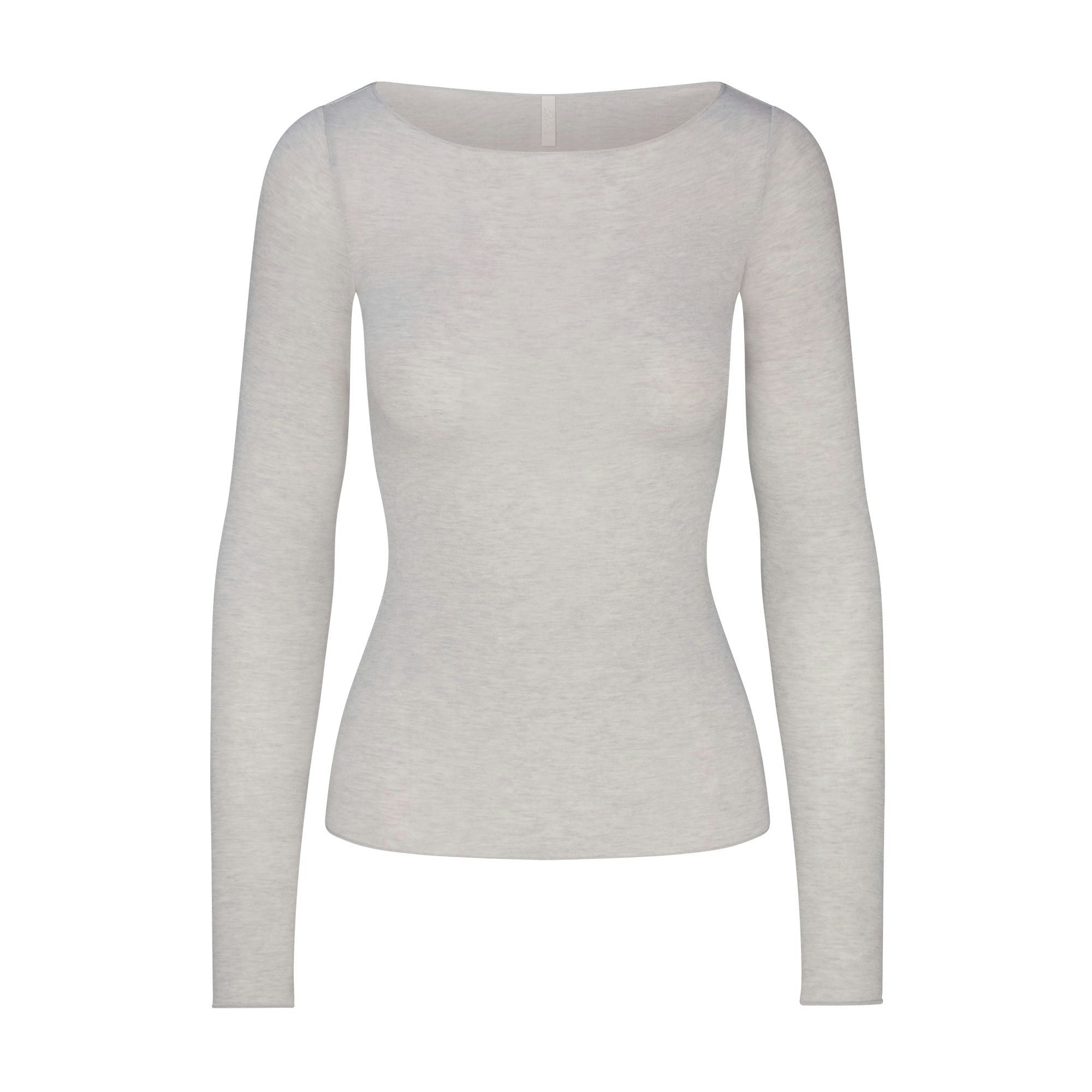 LONG SLEEVE BOATNECK TOP